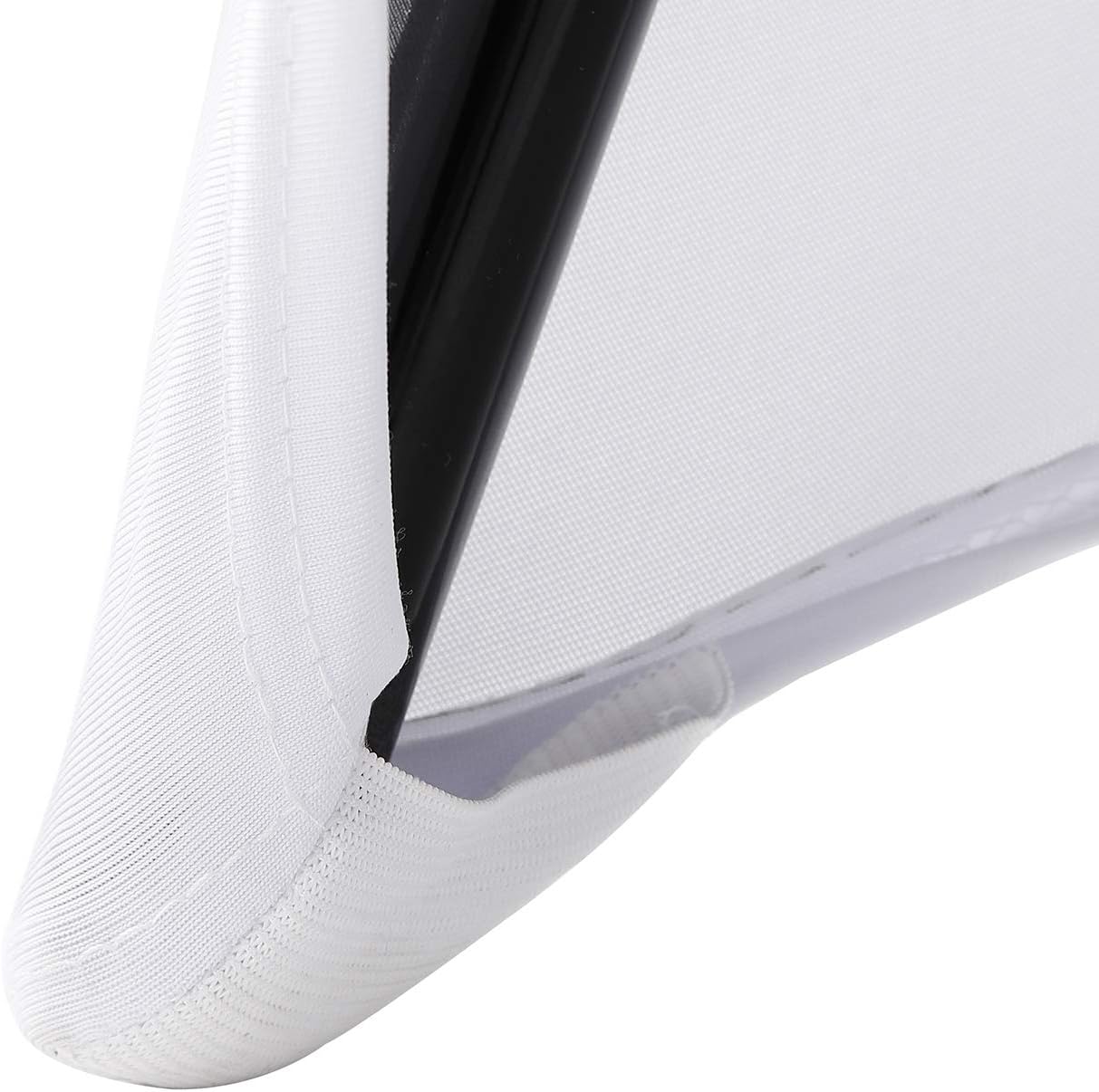 Peomeise Stretch Spandex Folding Chair Cover for Wedding Party Dining Banquet Event (White,6pcs)