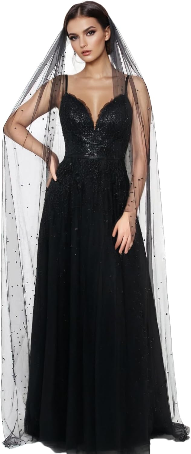 1 Tier Pearl Wedding Bridal Veil With Metal Comb Headband Decorations, Bride To Be Gift, Wedding