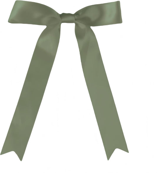 30 Pcs Moss Green Satin Bows 6 X 10 Inch Premade Bows with Twist Tie for Wedding Florist Decor, Cake Pops,Christmas Tree & Gift Wrapping(Moss Green)