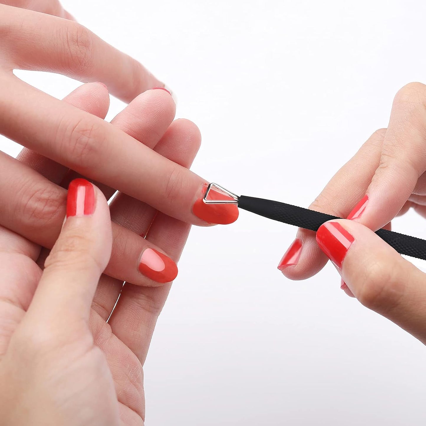 YINYIN Professional Cuticle Trimmer with Pusher and Cutter - Stainless Steel Cuticle Clippers for Fingernails and Toenails (Black)