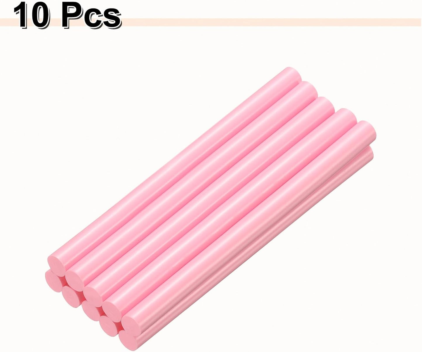 HARFINGTON 10pcs Hot Glue Sticks 0.43" Dia x 5.91" Long EVA Mini Hot Melt Adhesive Glue Stick for Hot Melt Gun Wood Plastic Glass Flowers Fabrics Foam, Pink
