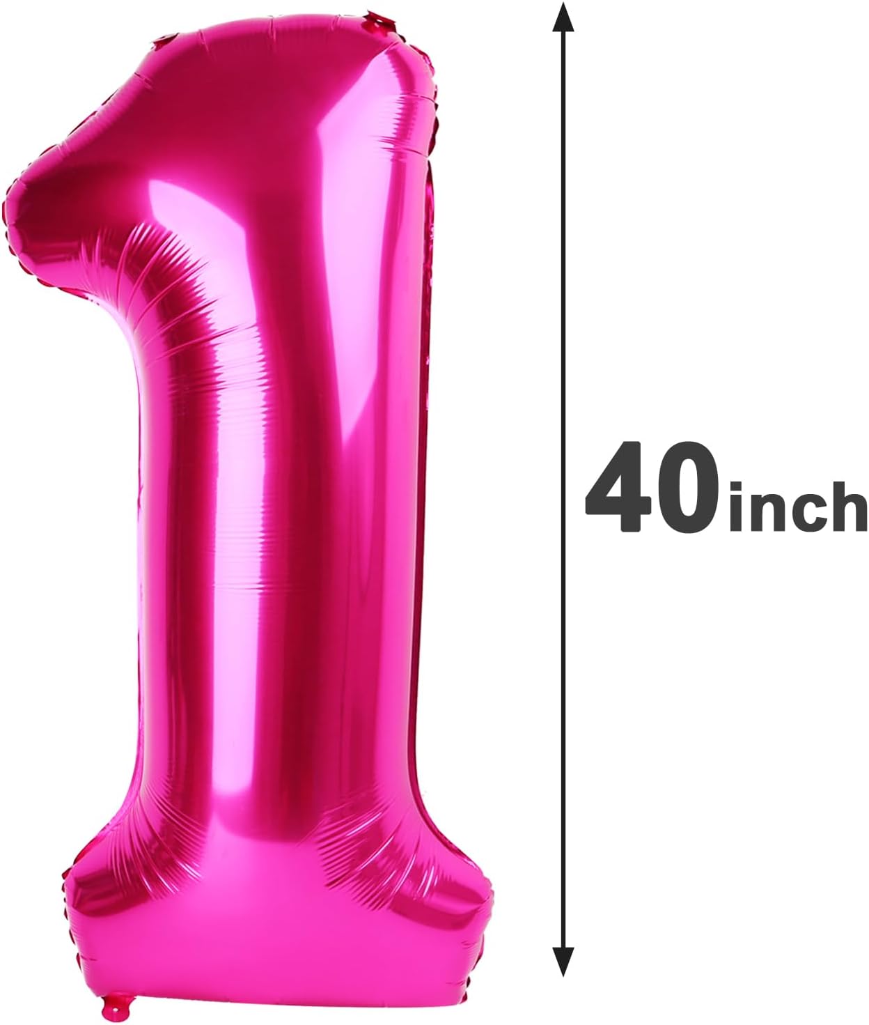 Hot Pink Number 16 Balloon 40 inch, Number 16 Birthday Balloon for Boy Girl, Hot Pink Foil 16 for 16 Birthday Party, Anniversary Celebration Number Balloons Decorations