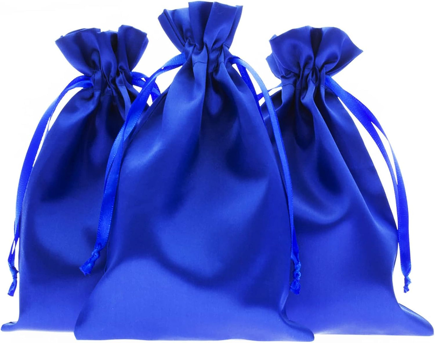 Blue Satin Gift Bags - 6" x 9" Jewelry, Wedding Favor, Baby Shower & Bags - 50 per Pack