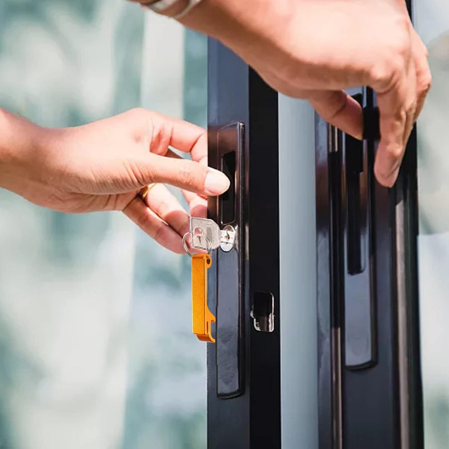 50pcs Personalized Wedding Favors Bottle Opener with Logo Text for Men Women, Wedding Favors For Guests Bulk,Engraved Aluminum Keychain Party Holiday Father's Day Graduation Favors