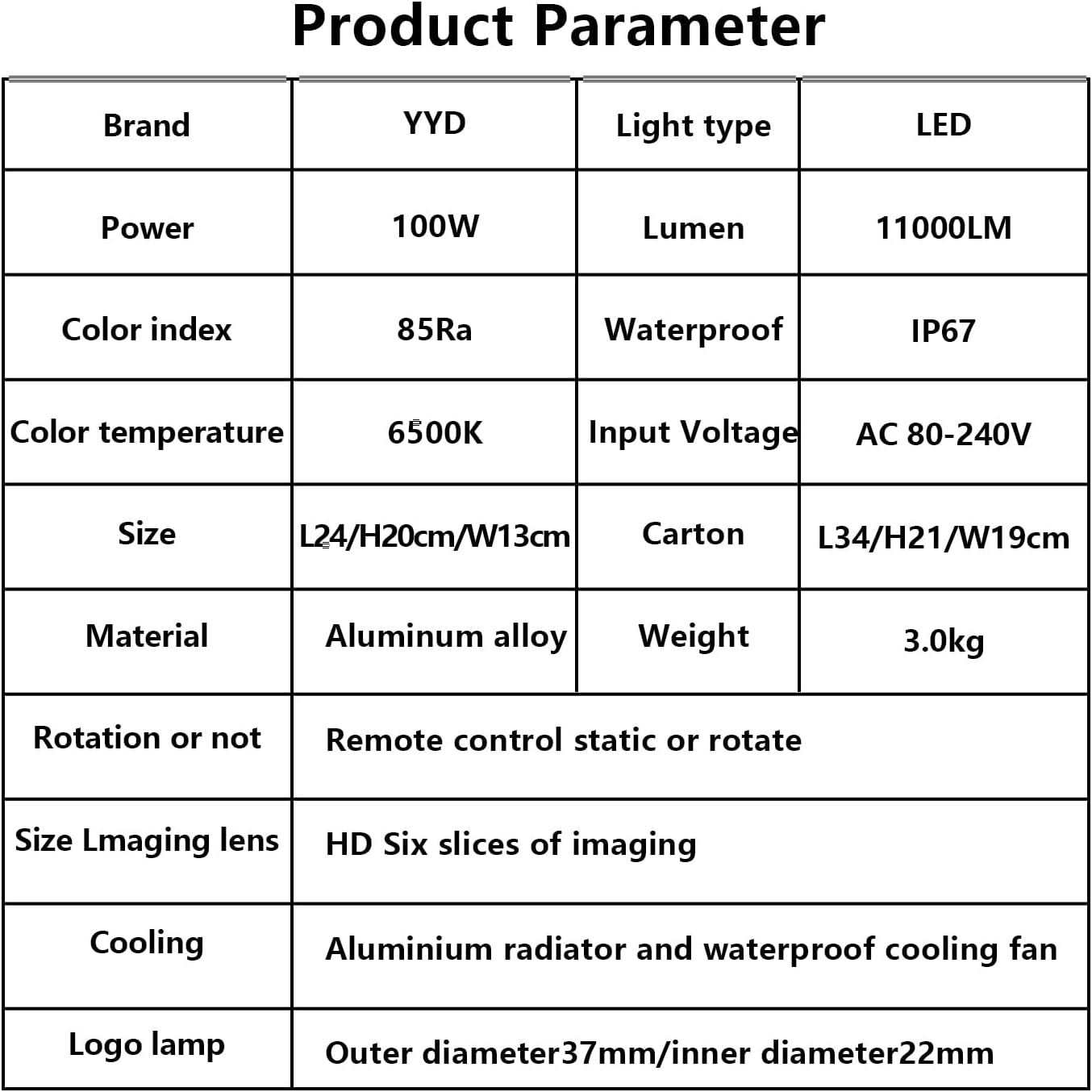 𝐆𝐨𝐛𝐨 𝐩𝐫𝐨𝐣𝐞𝐜𝐭𝐨𝐫 Custom Logo Lens for Bar and Company Business Outside 𝐢𝐩𝟔𝟕 Waterproof led Lights Images to Advertising and Weddding 100watt