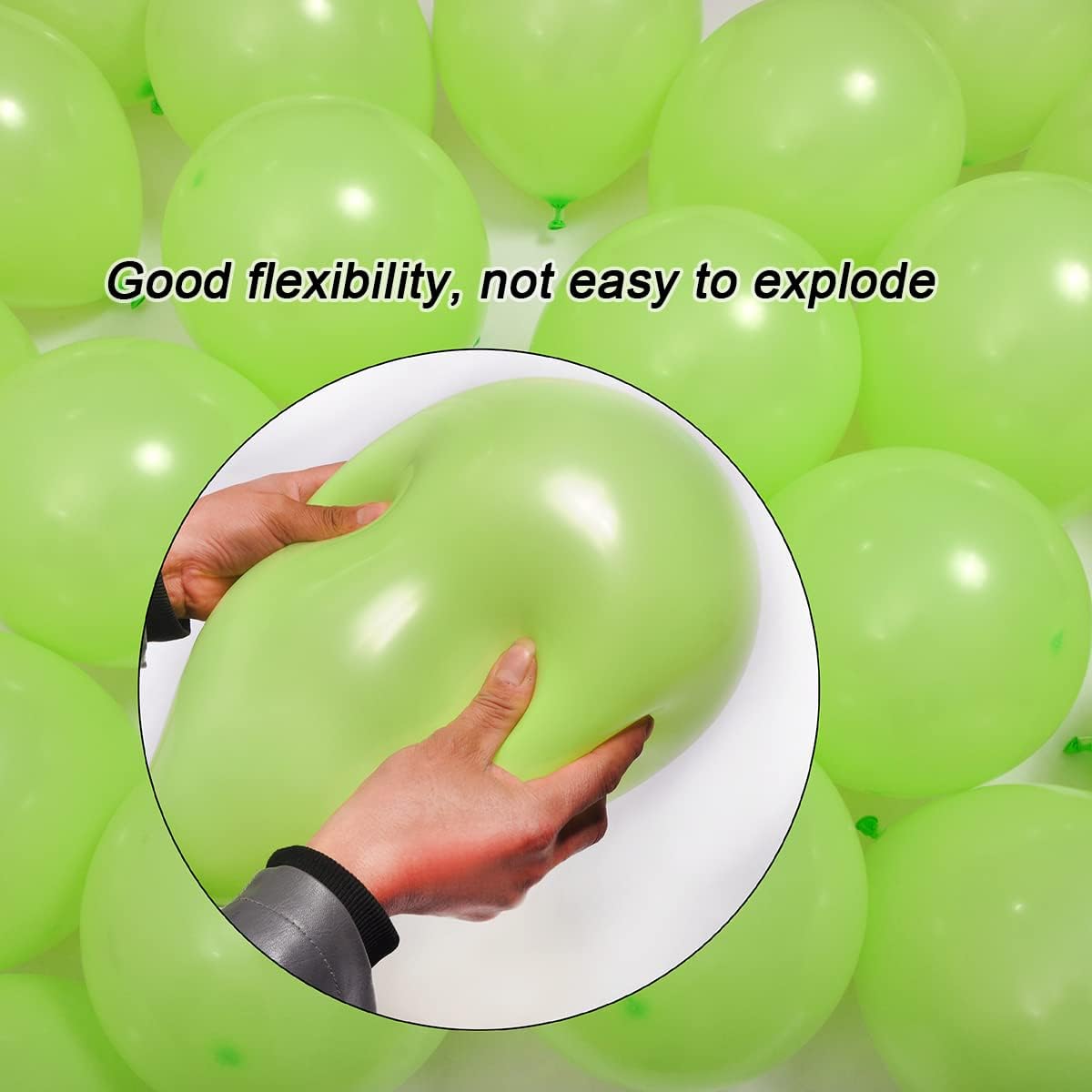 300 Pack Lime Green Balloons 12 inch Green Latex Party Balloon Bulk for Various Party Events Decorations