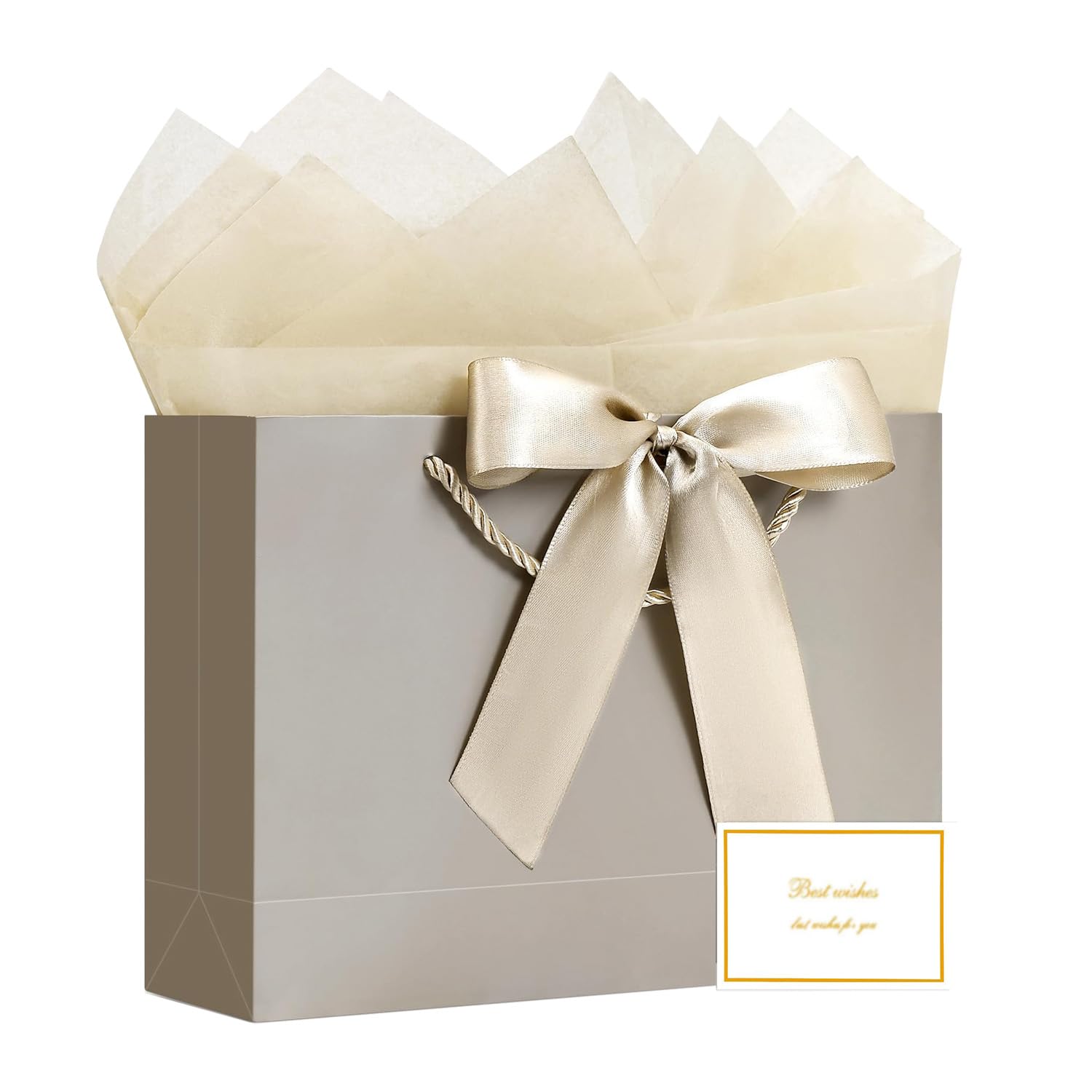 JMANNI Gift Bags with Handles, 13" Medium Gift Bags with Tissue Paper