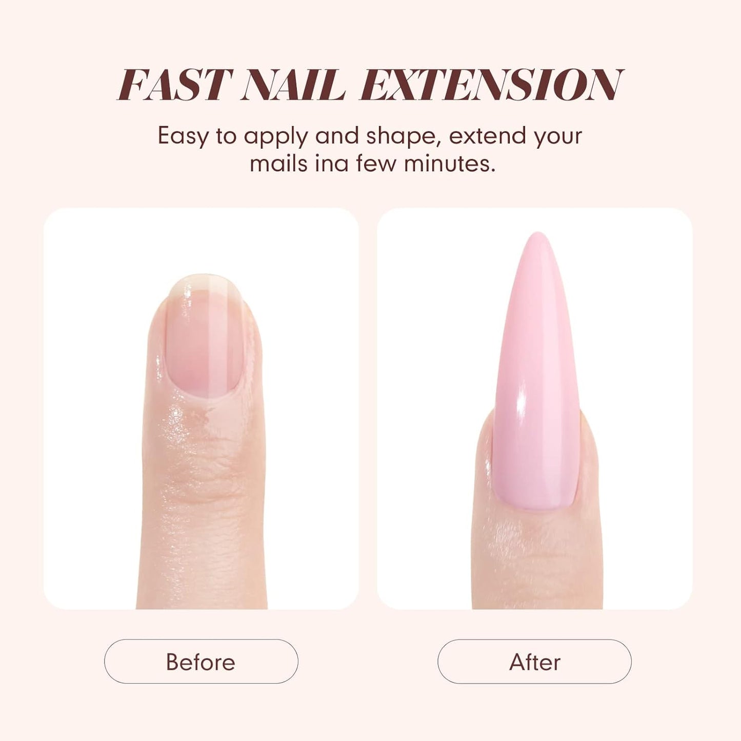 Saviland Acrylic Nail Starter Kit: Clear Pink Nude Acrylic Powder & Liquid, Brush, Files, Forms, Press On Nails, Home Practice Set