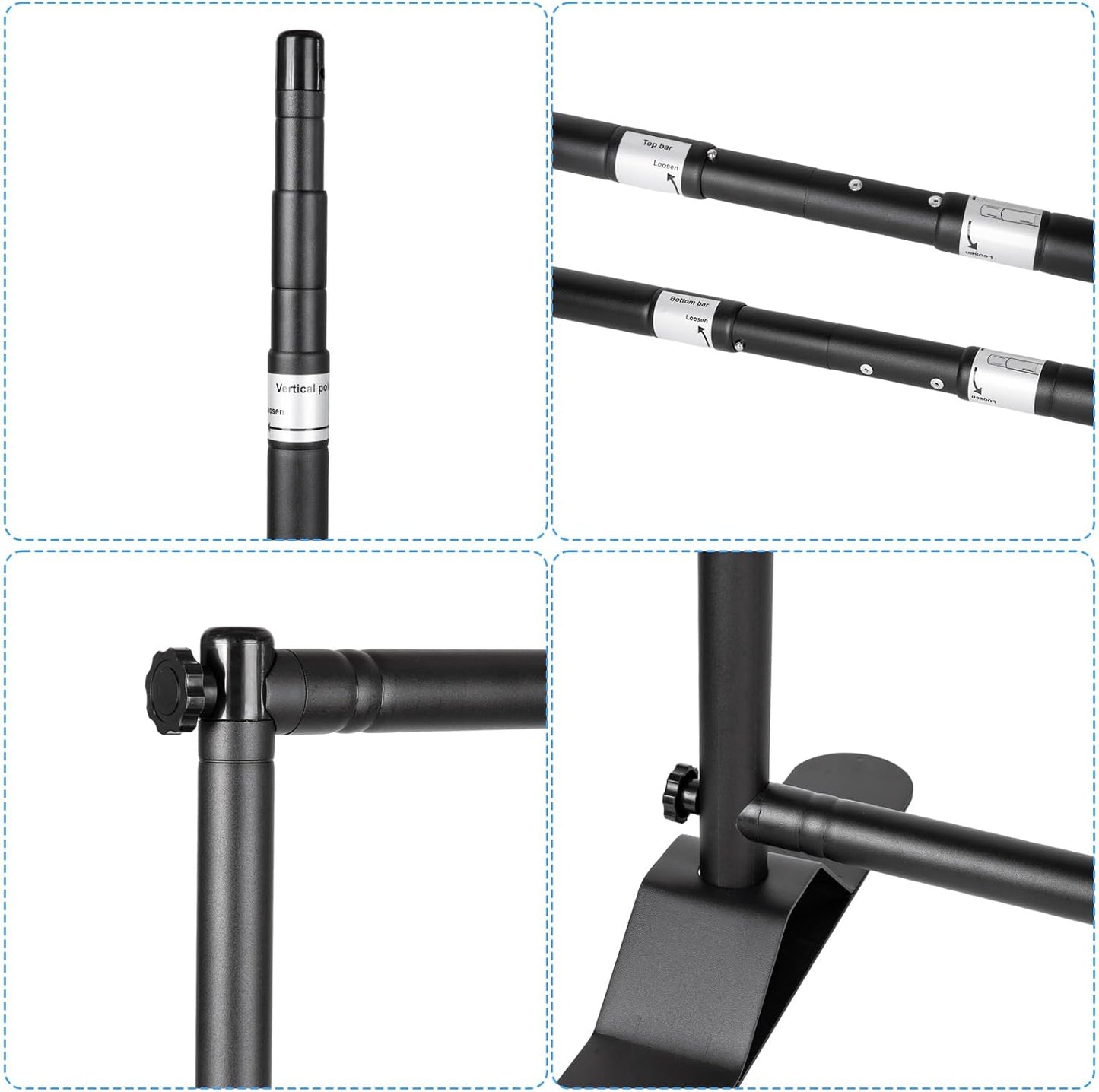 SLOW DOLPHIN Photo Backdrop Banner Stand 10 x 10 Ft Photography Background Stand with Adjustable Telescopic Tube Step and Repeat Frame Stand for Parties Wedding Photo Booth Trade Show,Carrying Bag