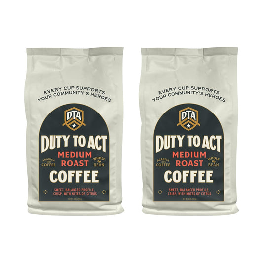 Duty to Act Medium Roast Whole Bean Coffee, 2 lbs (Pack of 2)