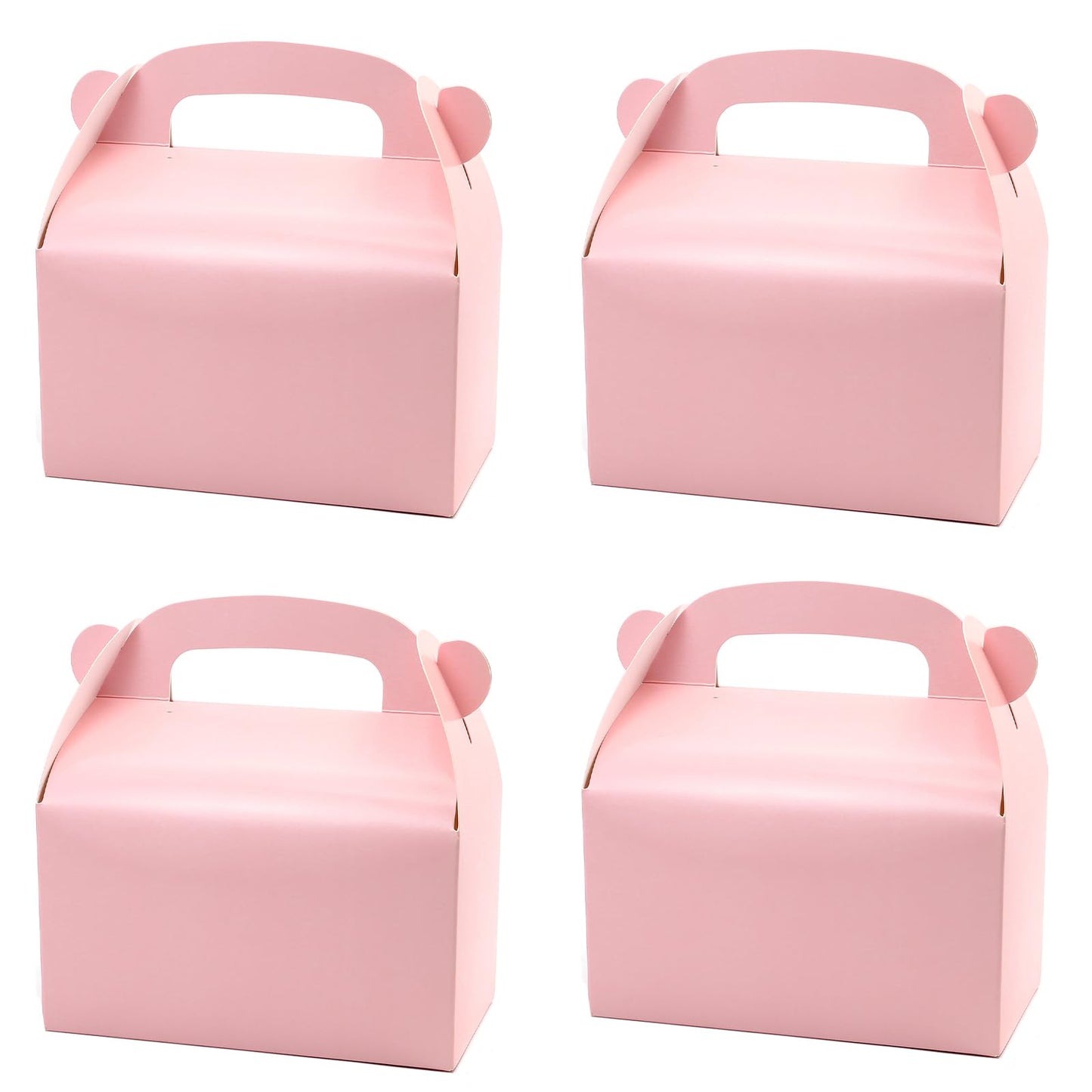 Oletx 30Pcs Pink Party Favor Treat Boxes Goodie Gable Paper Gift Box