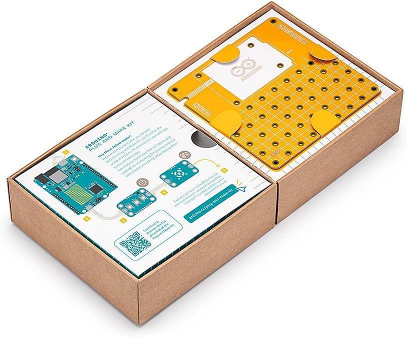 Official Arduino Plug and Make Kit [AKX00069] – Ultimate Starter Kit for Beginners | Build Connected Projects Easily | Fun & Educational Technology Kit for Learning Electronics & Coding