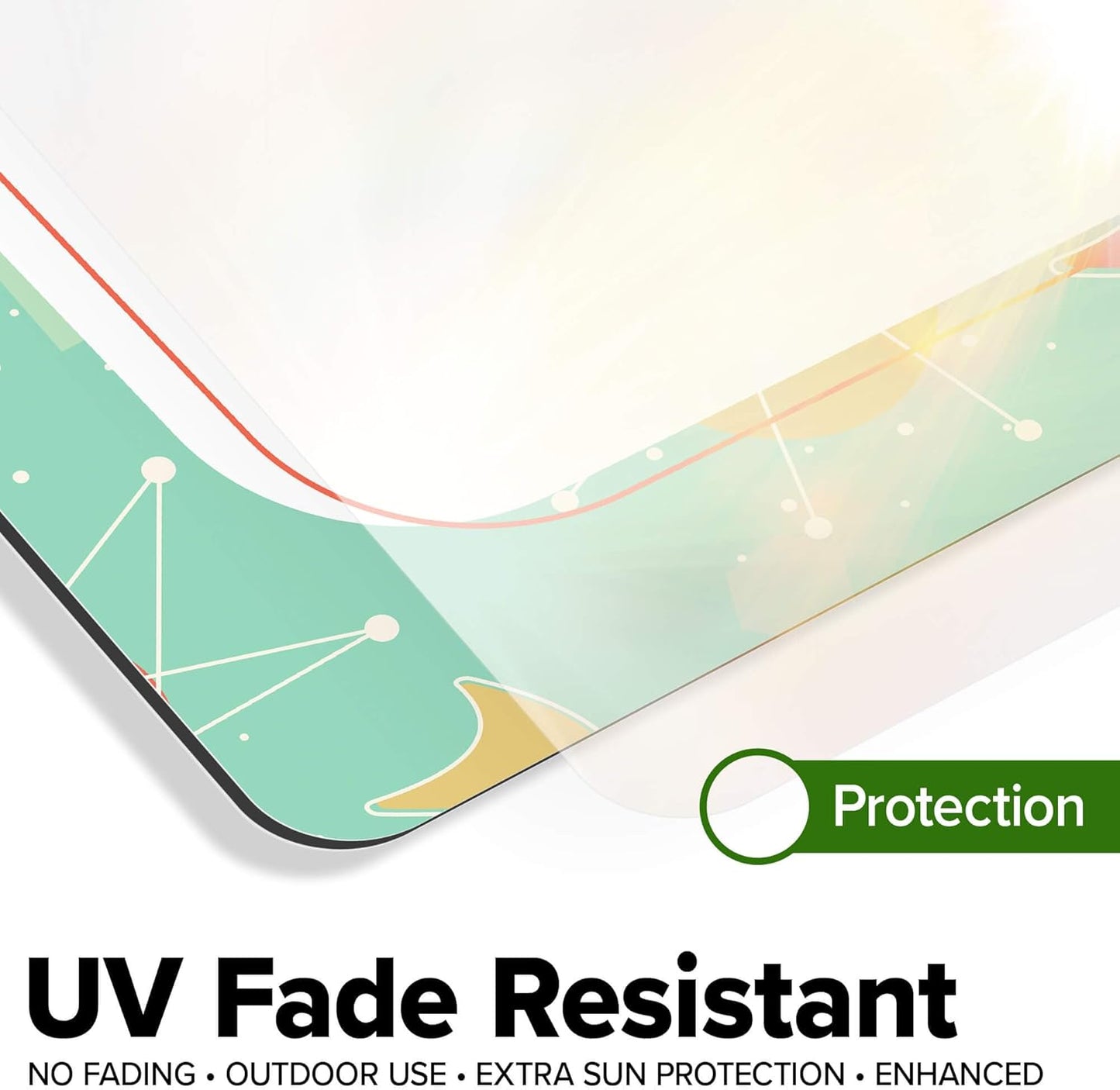 Custom Sign, Custom Street Sign, 11 Font Colors, 13 Font Styles, 4 Hole Options, 22 Sizes, 18x24 Inches, Rust Free DiBound, Fade Resistant, Made in USA by My Sign Center (Mid-Century Modern 2)