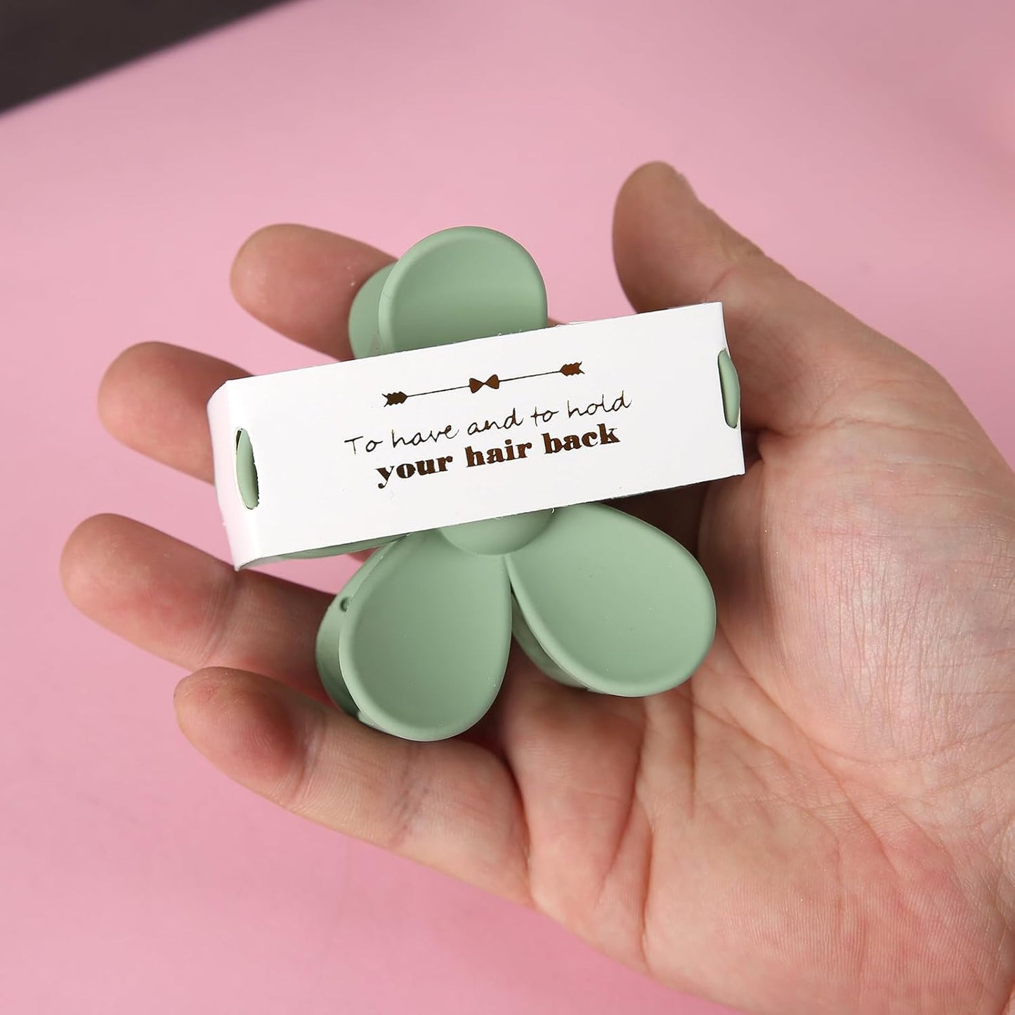 Hair Clip, Bridesmaid Proposal Gifts Flower Hair Claws Bachelorette Clip 12pcs Large Matte Black Hair Claw Clips Teen Girls Trendy Stuff Cute Hair Clips for Wedding Party Favors