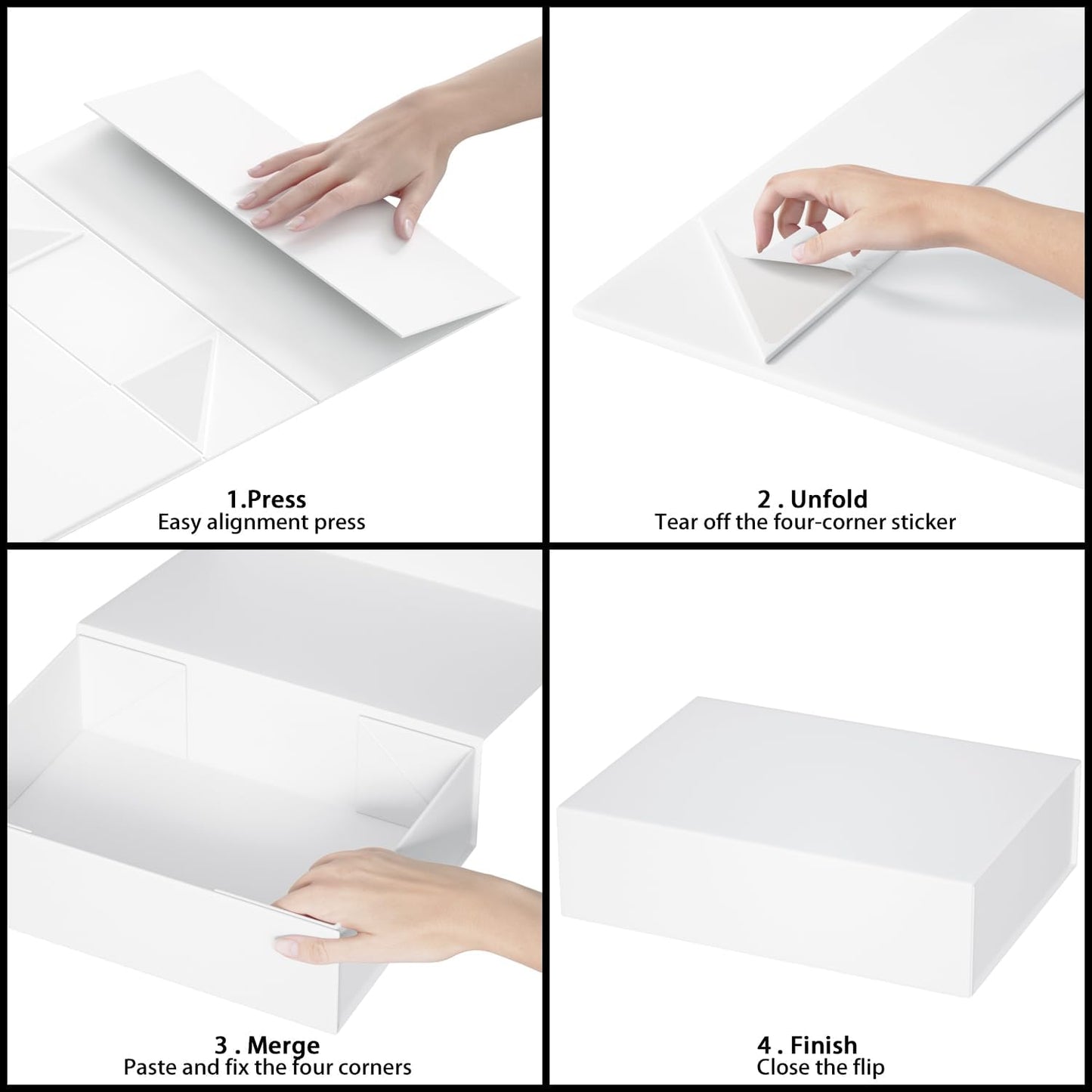 White Gift Boxes 11.9" x 8.5" x 3.3" with Magnetic Closure Lid Gift Box for Presents,Bridesmaid Gifts Boxe,Cute Boxes,Birthday Gift Box,Luxury for Gift Packaging, Magnetic Gift Boxe for Wrapping Gifts