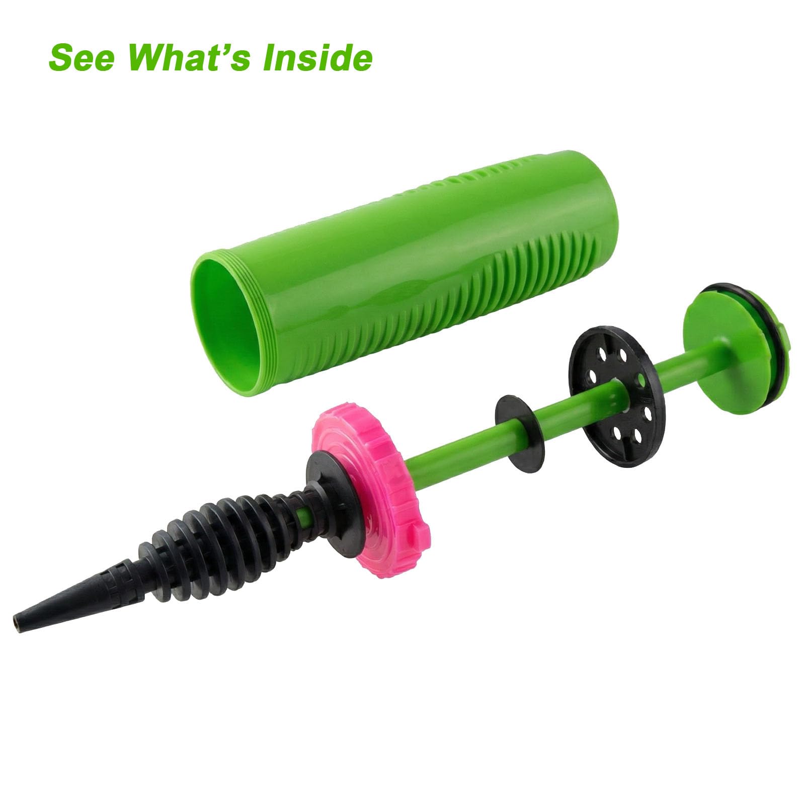 LionWell Balloon Pump Handheld - Dual Action Manual Air Inflator for Balloons, Rapid Two-Way Blower