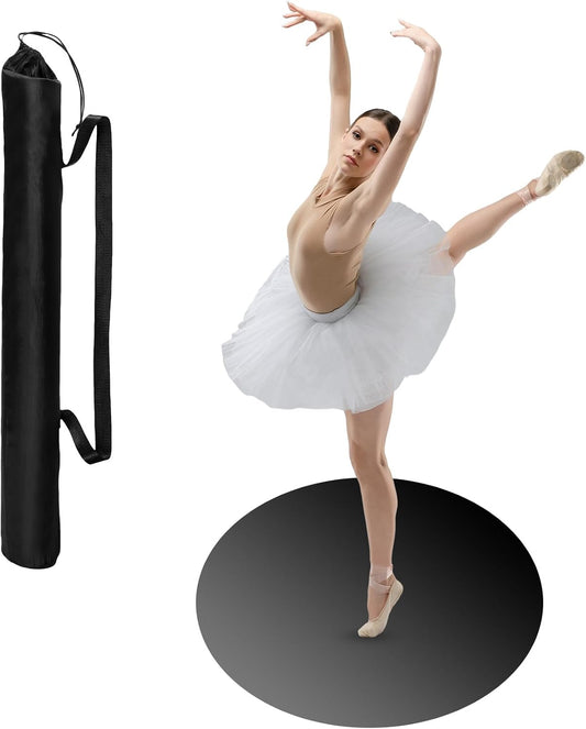 Portable Dance Floor Smooth Ballet Floor Vinyl Dance Mat for Home Stage Studios Kids Adults Practice Improve