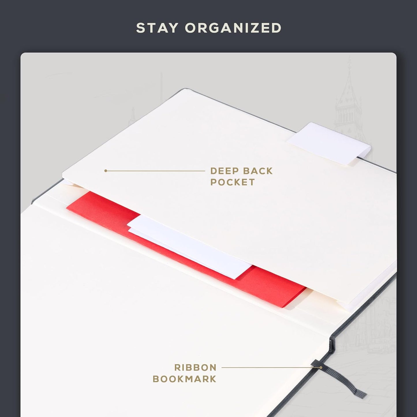 BEECHMORE BOOKS Lined Journal Notebook, 8.5 x 11.5 inch, A4 160 Lined Pages, Hardcover Leather Journals for Women, Men, Writing and Notebooks for Work - 120 GSM Thick Paper, Gifts Box Included