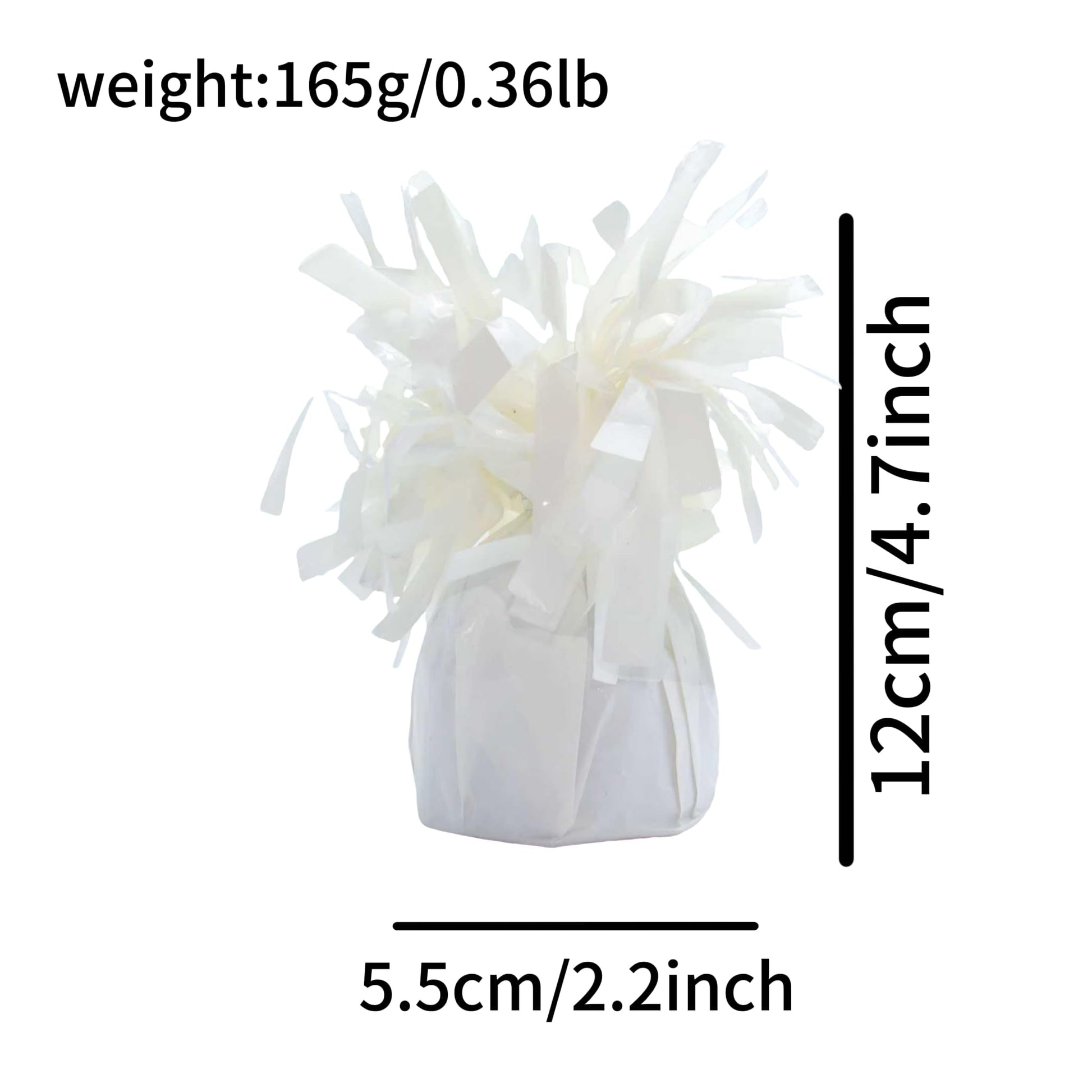 Moretreat Balloon Weights, 12 Pieces, Weight 0.36Lb (White 12Pcs)
