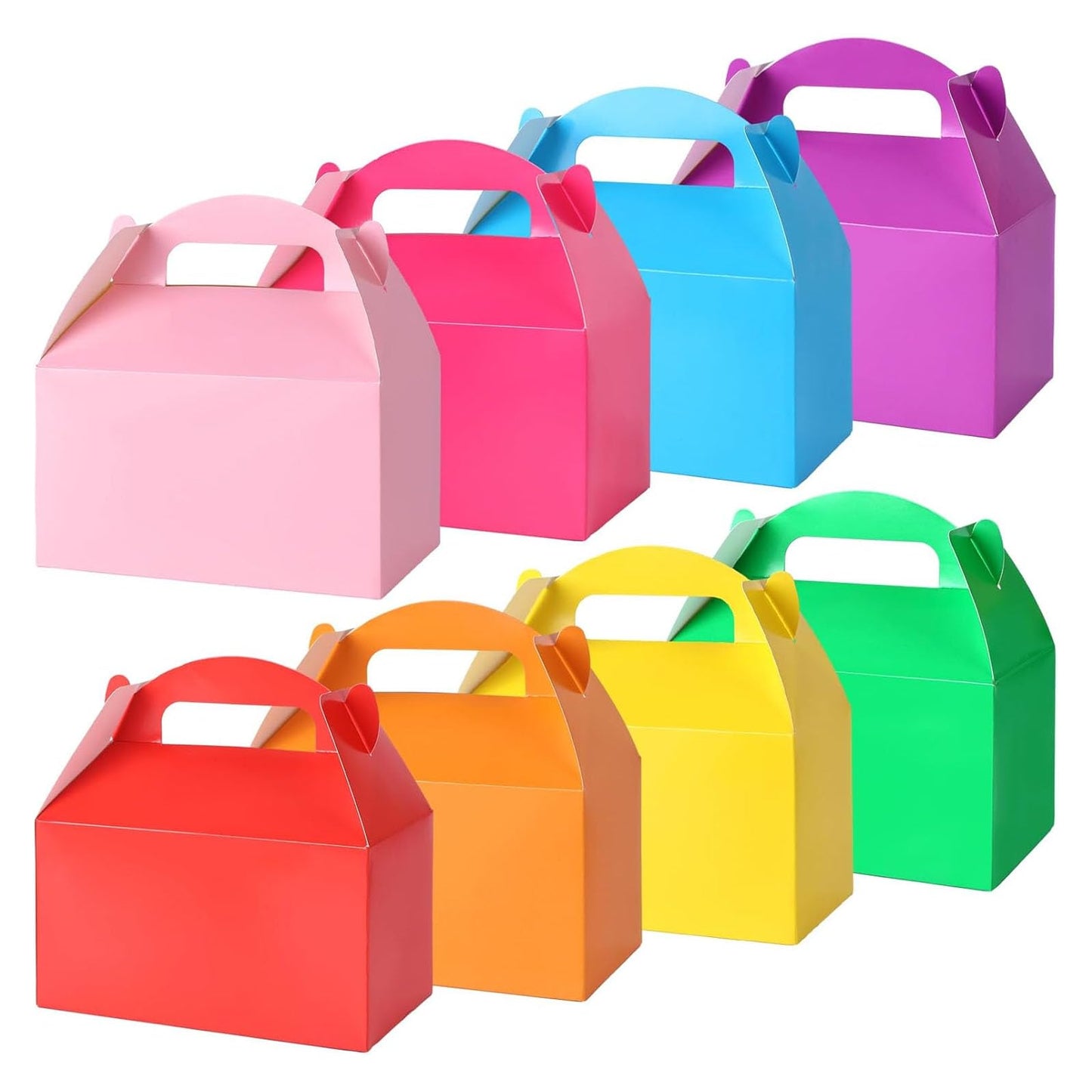 VGOODALL Gable Treat Boxes 16 Pack, 8 Assorted Colors