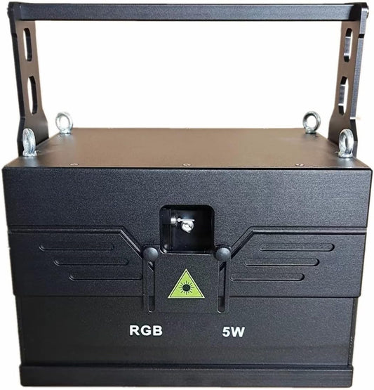 JUNMAN 5W RGB Full Color Animation Stage Effect Light DJ Disco Stage Beam Lights for Party Wedding Event Lighting Show