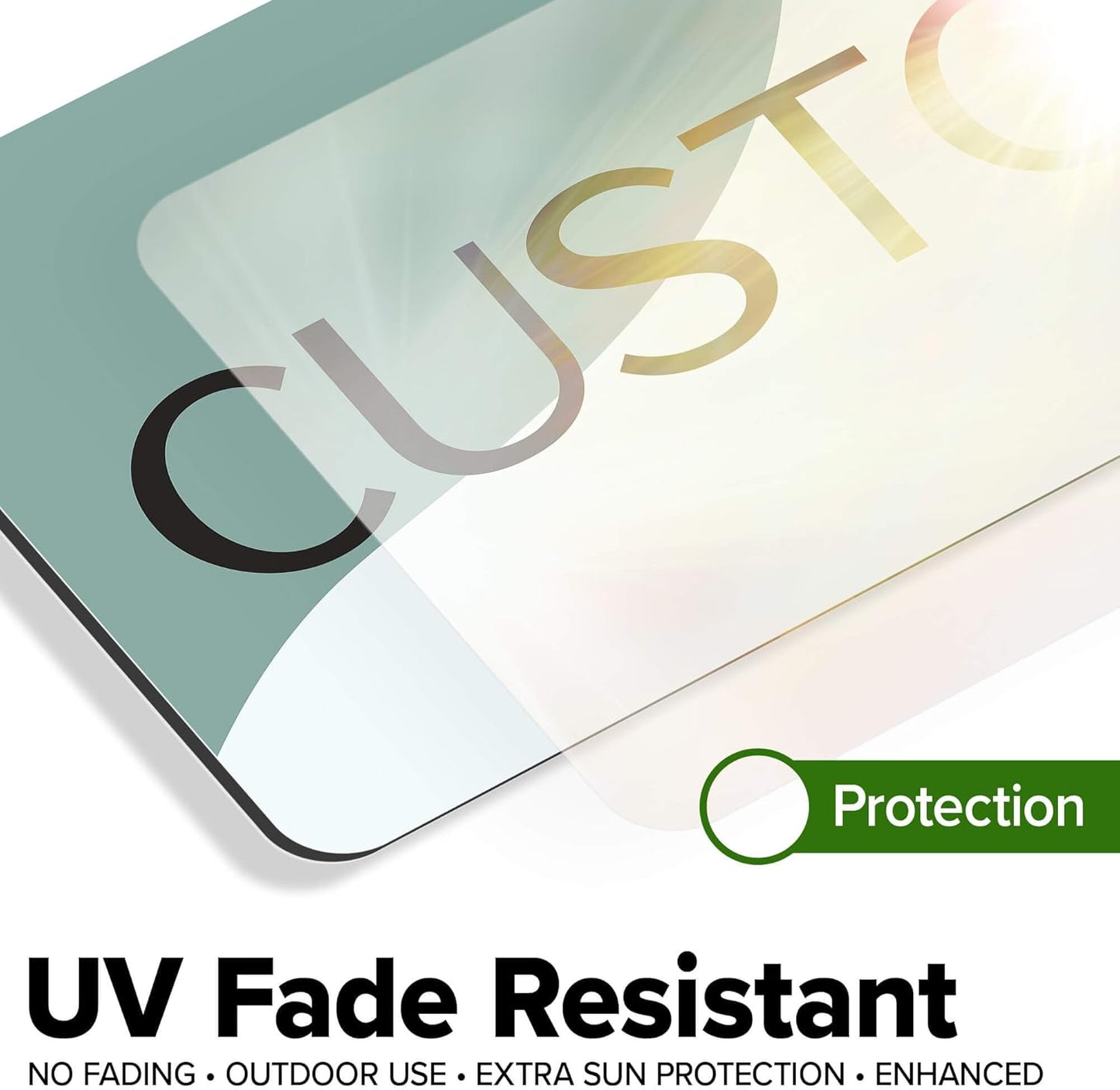 Custom Sign, Custom Street Sign, 11 Font Colors, 13 Font Styles, 4 Hole Options, 22 Sizes, 6x18 Inches, Rust Free DiBound, Fade Resistant, Made in USA by My Sign Center (Minimalist)