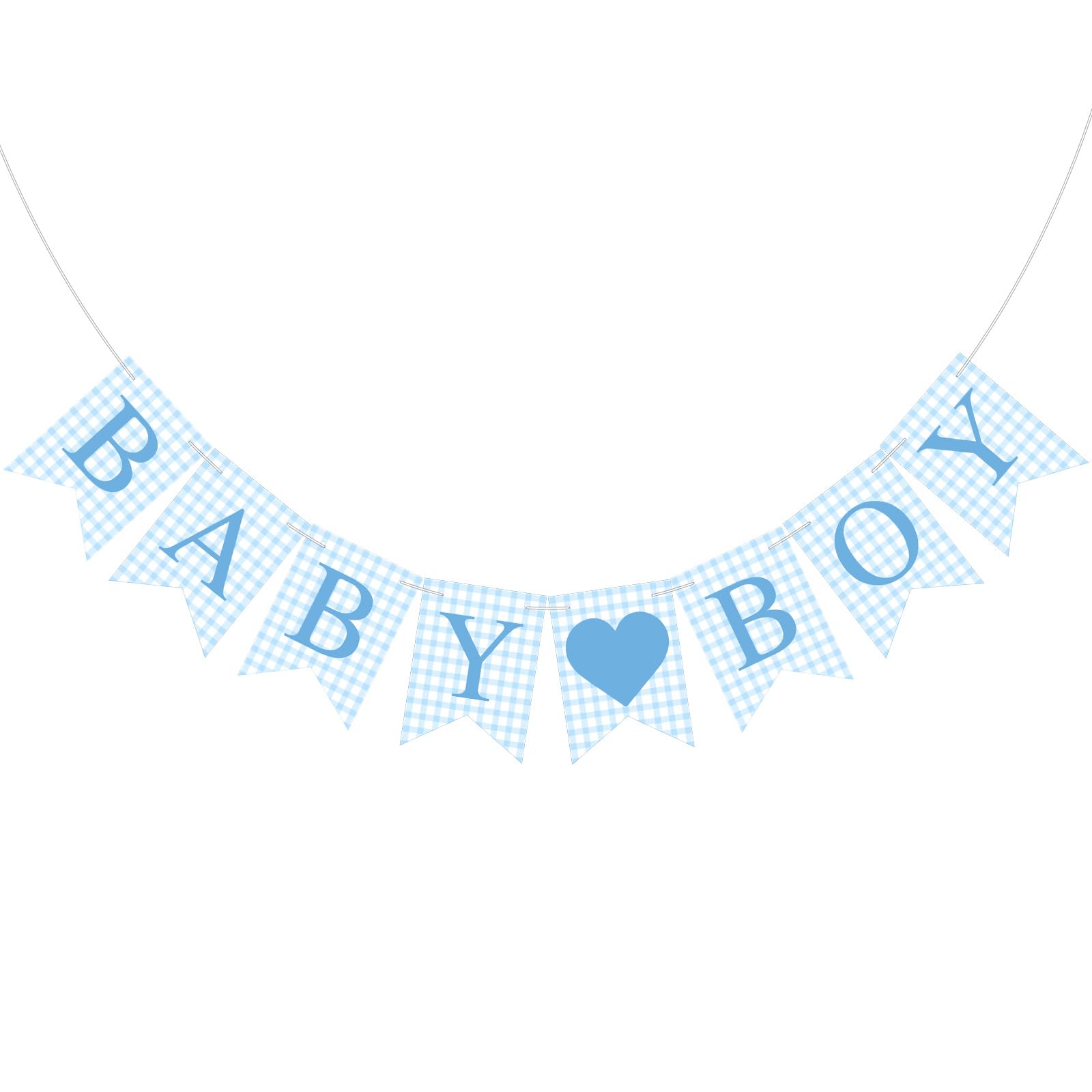 Hahafelt Baby Boy Banner for Baby Shower Decorations, Blue