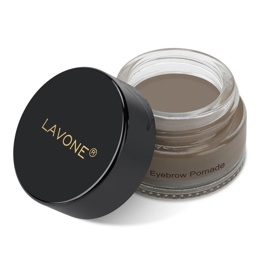 Eyebrow Pomade - Waterproof Brow Pomade for Long-lasting Results,Smudge Proof and Sweat Resistant Formula,Natural Eyebrow Makeup for All Skin Types and Tones - Dark Gray
