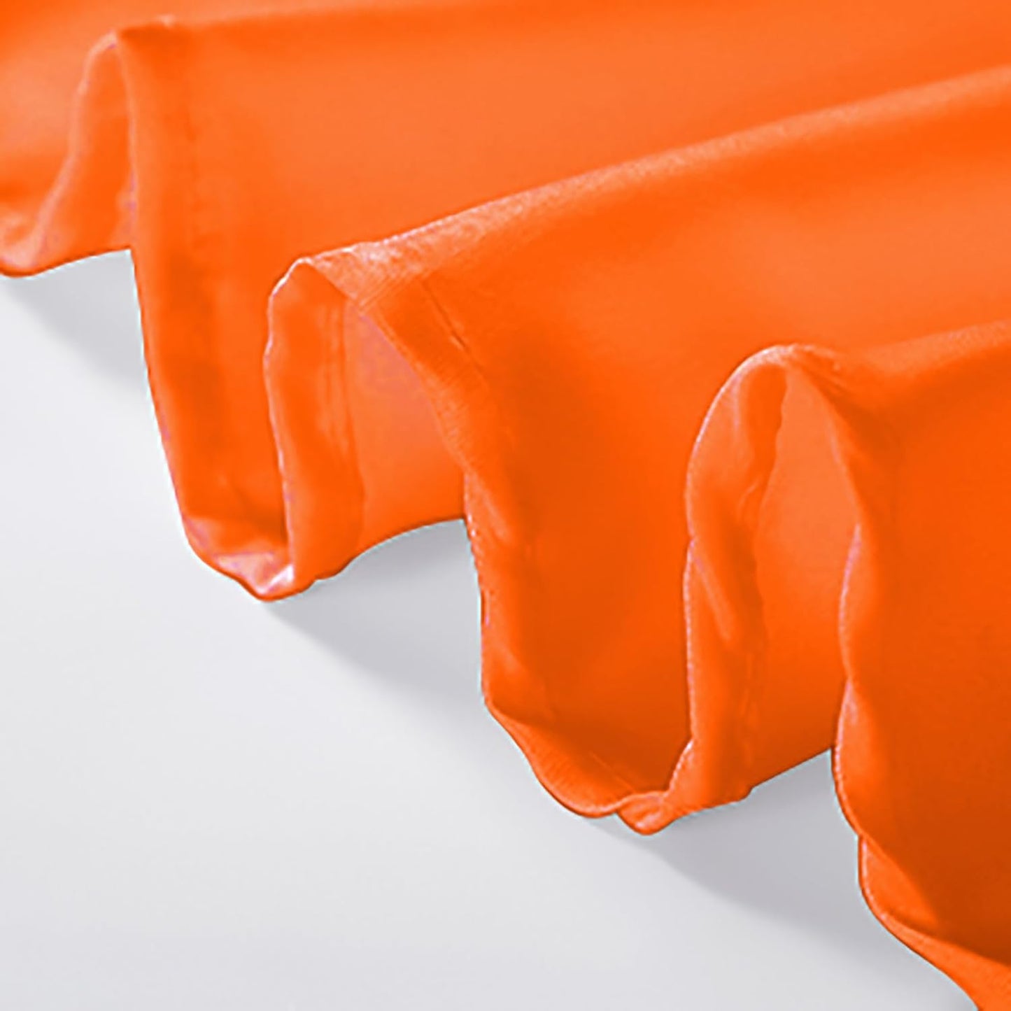 Rectangle Tablecloth 90x132 inch Washable Polyester Fabric Table Cloth for Wedding Party Dining Banquet Decoration（90x132, Orange）