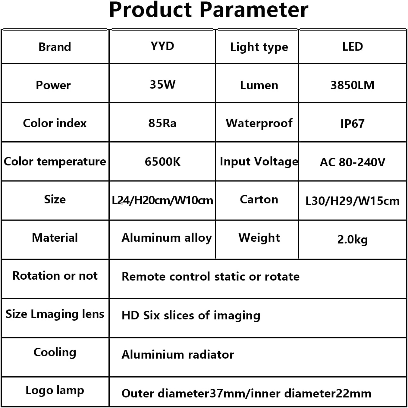 Custom Logo Projector Lights Custom GOBO projectors for Store Business or Wall Outdoor Waterproof ip67 HD led for Shop Advertising and Wedding 35W