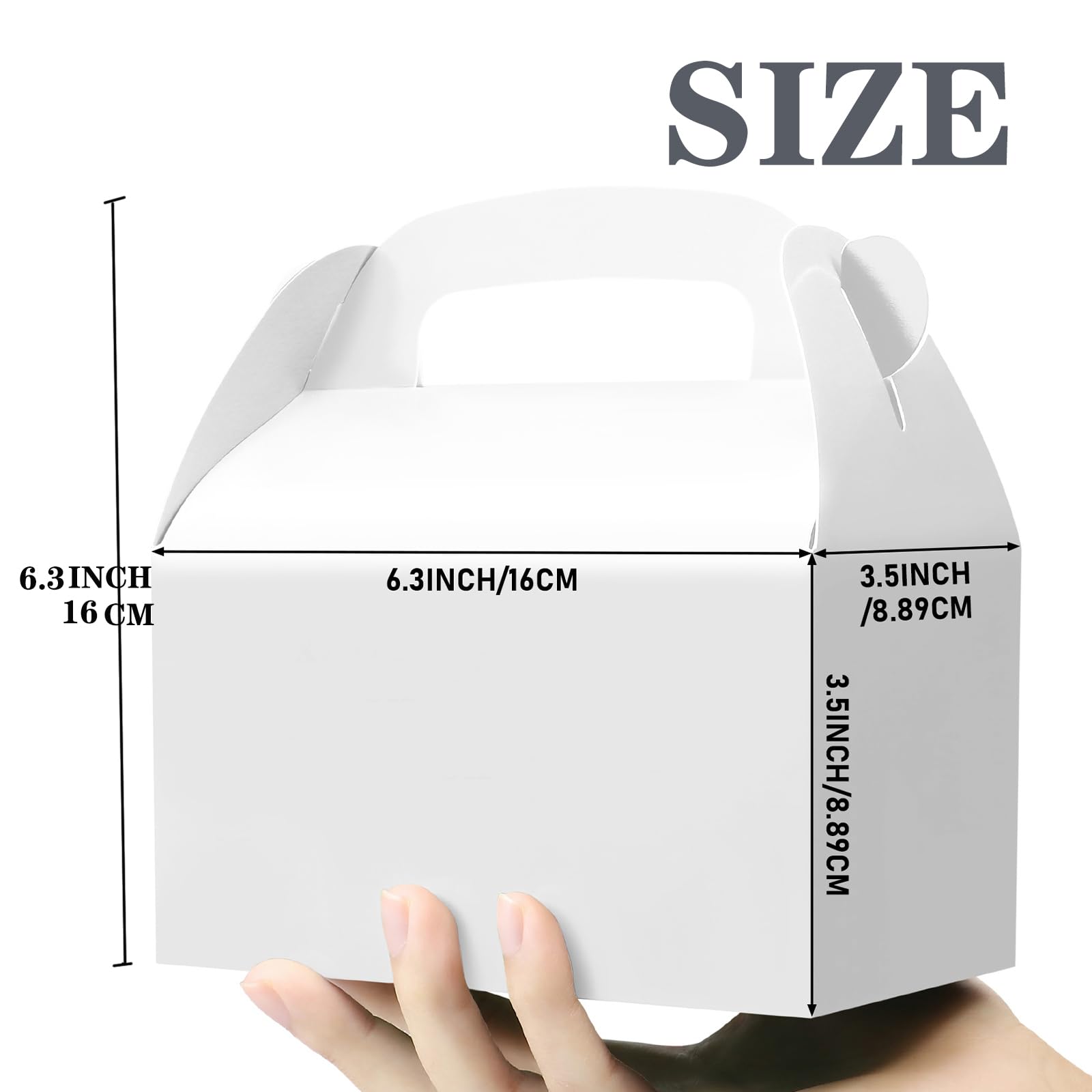 Oletx 30Pcs White Party Favor Treat Boxes Goodie Paper Gift Box