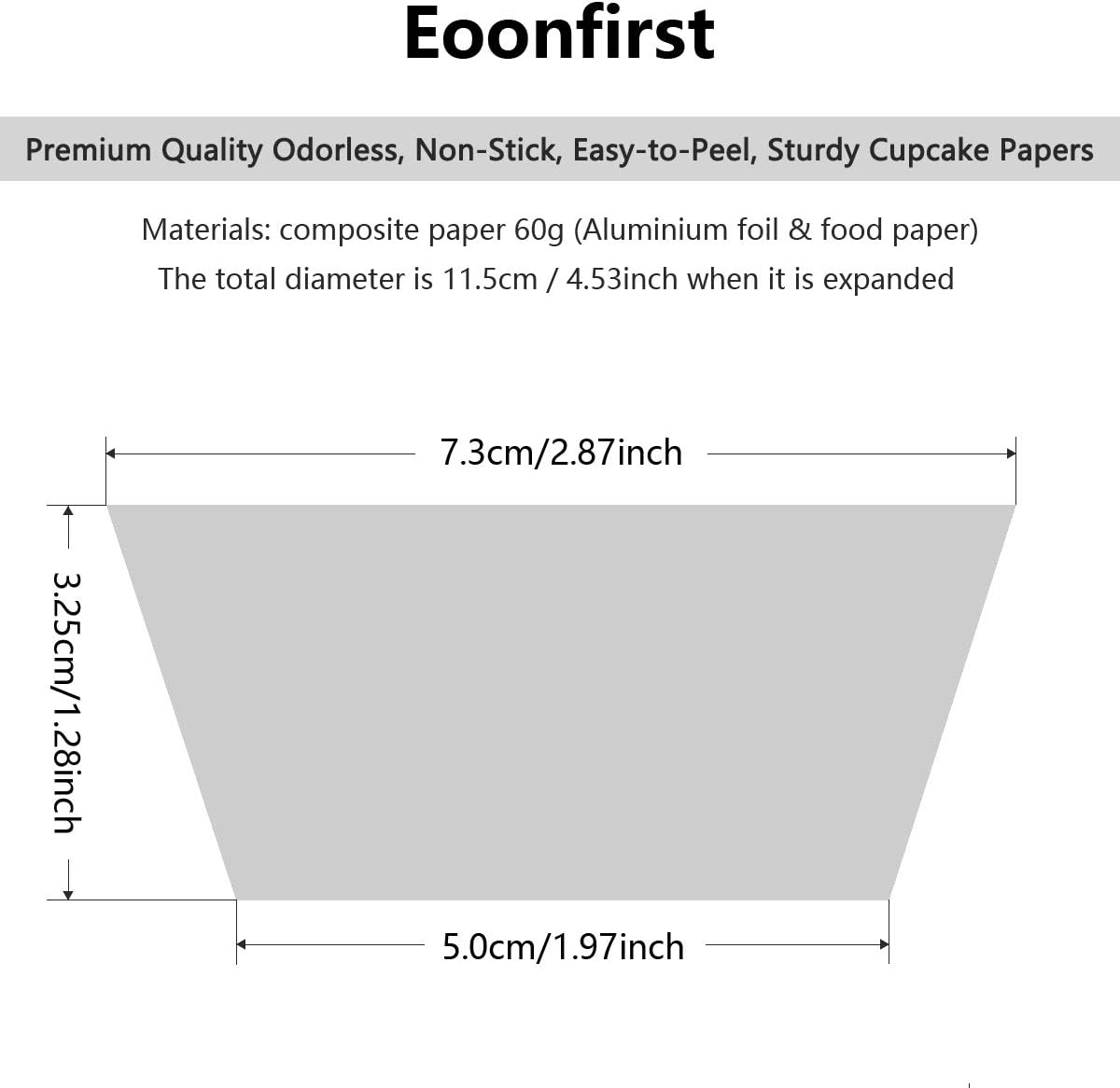 Eoonfirst Navy Blue Foil Cupcake Case Liners Baking Muffin Paper Cups 198 Pcs