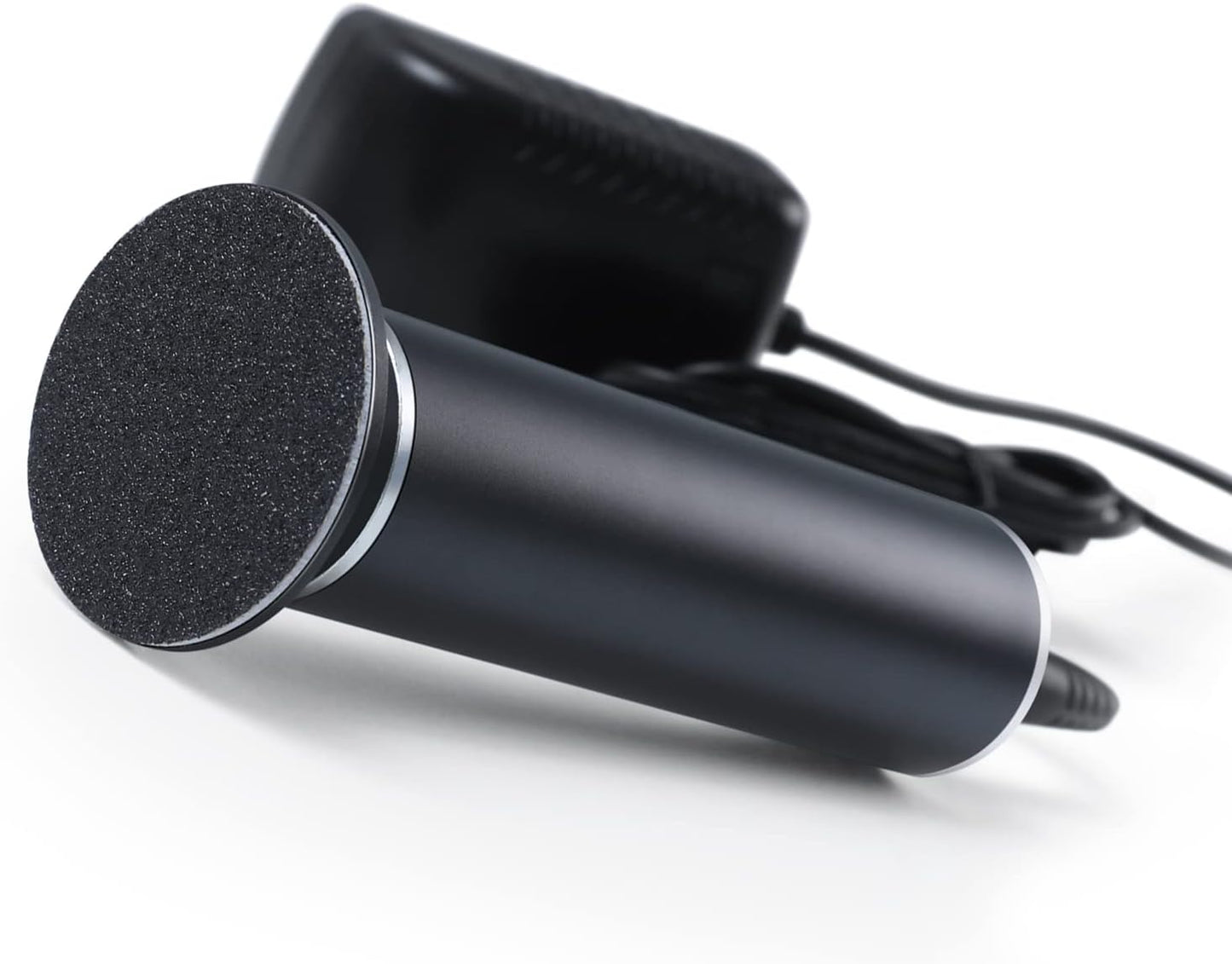 Electric Callus Remover Foot Scrubber, Adjustable Speeds Electric Foot File Sander Grinder Pedicure Tools for Feet Dead Skin Remover with 60 Replaceable Sandpaper Discs, Black