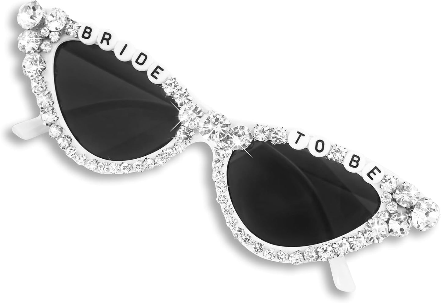 Bride Sunglasses for Bachelorette White Heart Glasses for Bride to Be Gift, Bachelorette Accessories Party Favors