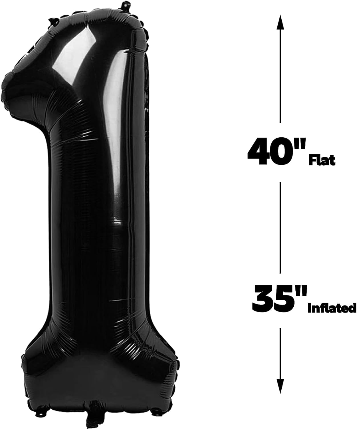 Black Number 19 Balloon, 40 Inch, Birthday Party Decorations, Anniversary & Graduation Party Supplies