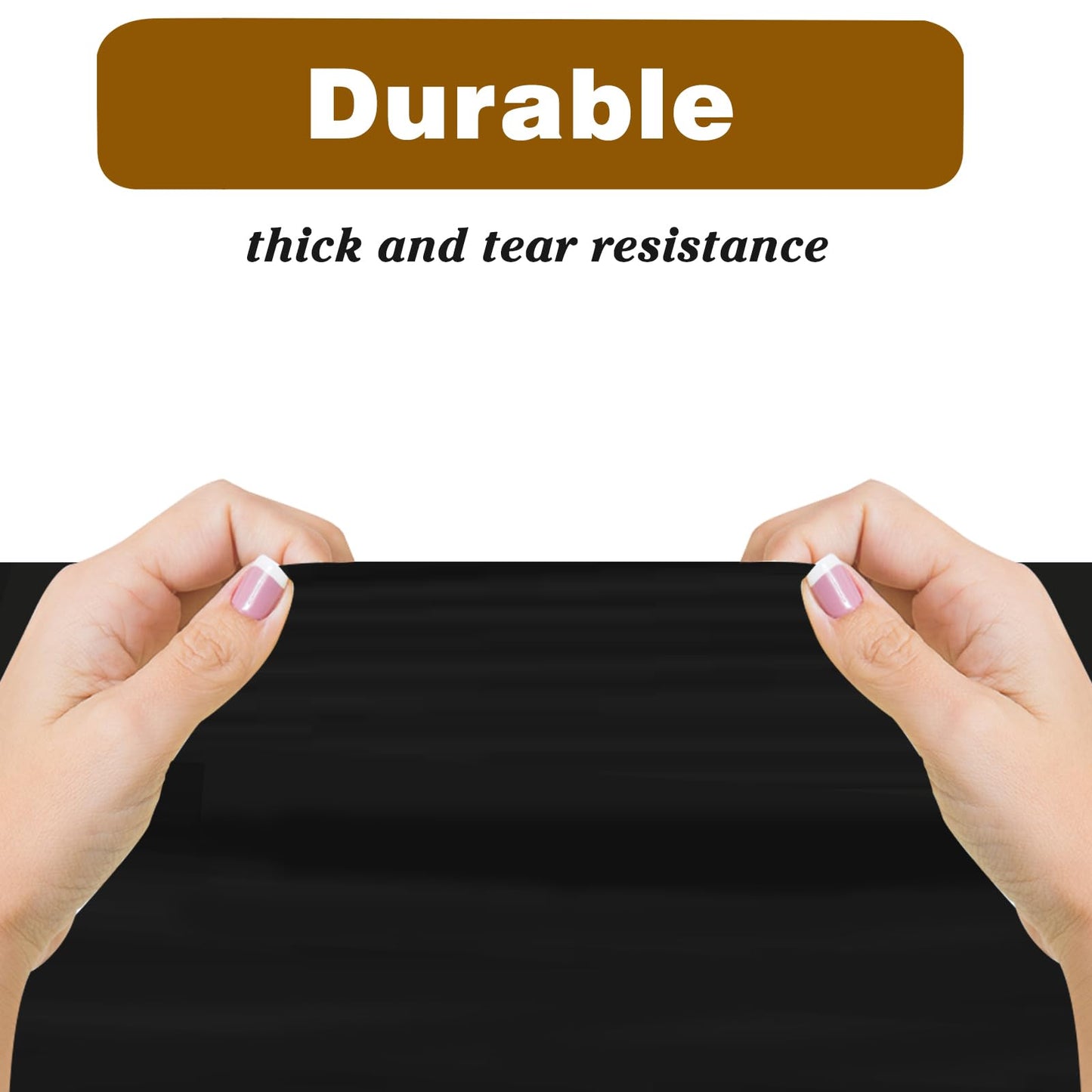 Kopokita 2 Pack Black Plastic Tablecloths Disposable 54 x 108 Inch