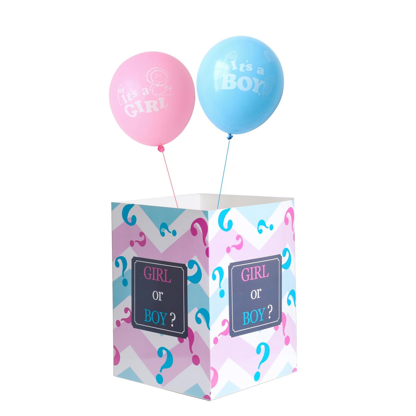 MEYSIMOON Gender Reveal Balloon Box Funny Idea for Boy Girl Gender Reveal Party Decorations
