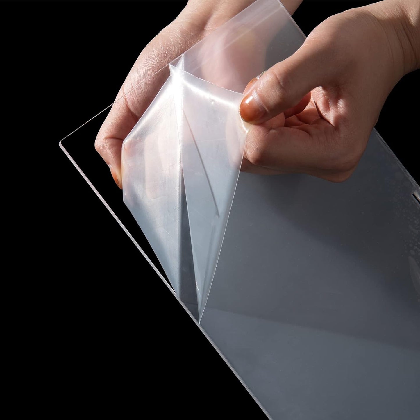 BYCY Acrylic Clear 2-Tier Riser Display Shelf for Figures, Desserts Holder, Collections Organizer and Cosmetic Items Shelf (12" x 6.9" x 4.25")