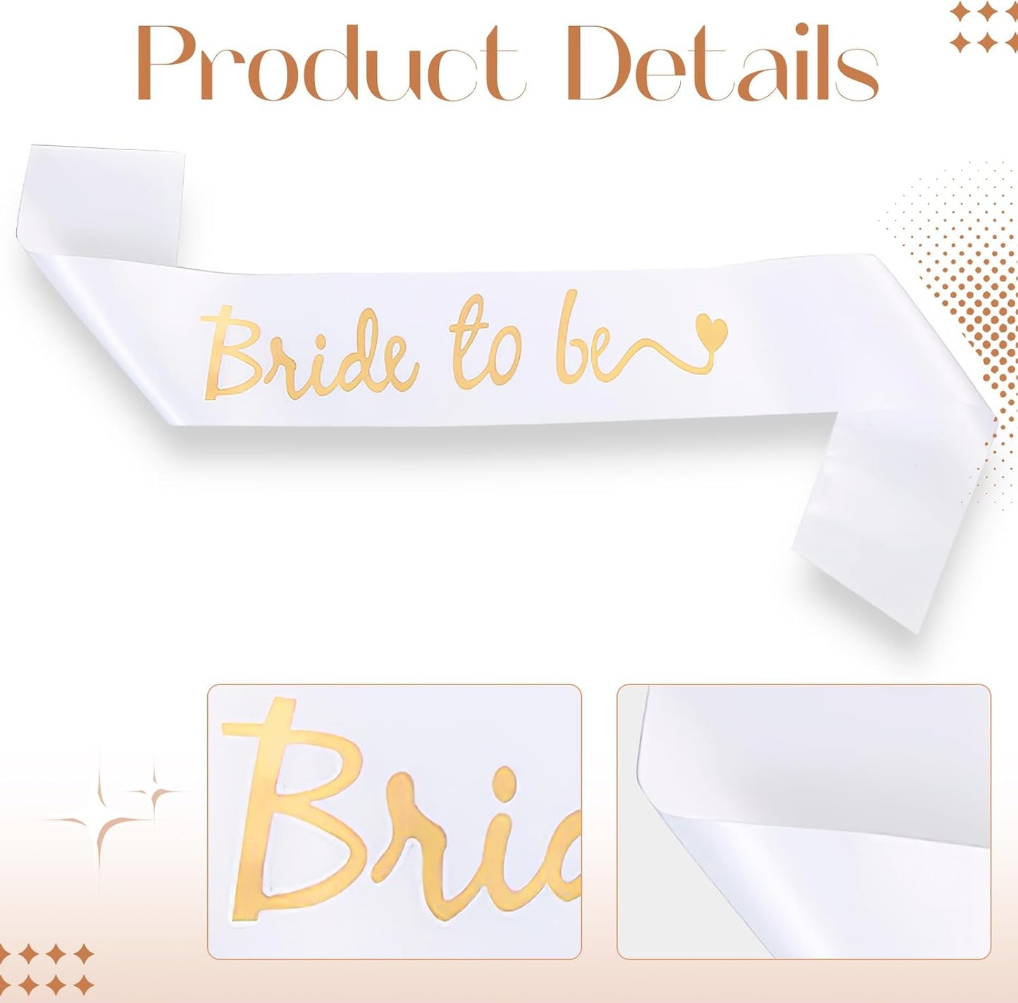 2 Pcs White Bride To Be Sash And Sunglasses Set,Pearls White Heart Bride Sunglasses And Sash Wedding Accessories,Brides Sunglasse For Bachelorette Party Gift,For Wedding,Bachelorette Party Accessories