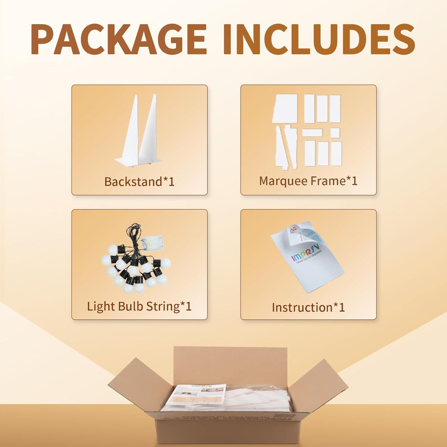 imprsv 4FT Marquee Letters Large Light Up Letters for Birthday Party Decor Wedding Decorations, Marquee A for Party Decoration, Large Signs Arch Kit Decorations