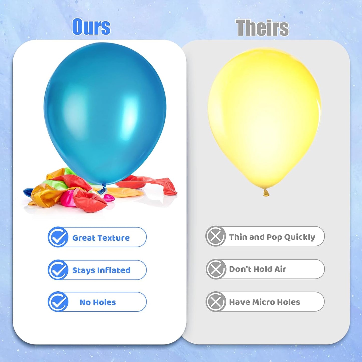 60 Pack Balloons Assorted Color 12 Inches Rainbow Latex Balloons, 10 Bright Color Balloon Arch Kit, for Birthday Baby Shower Wedding Party Decorations