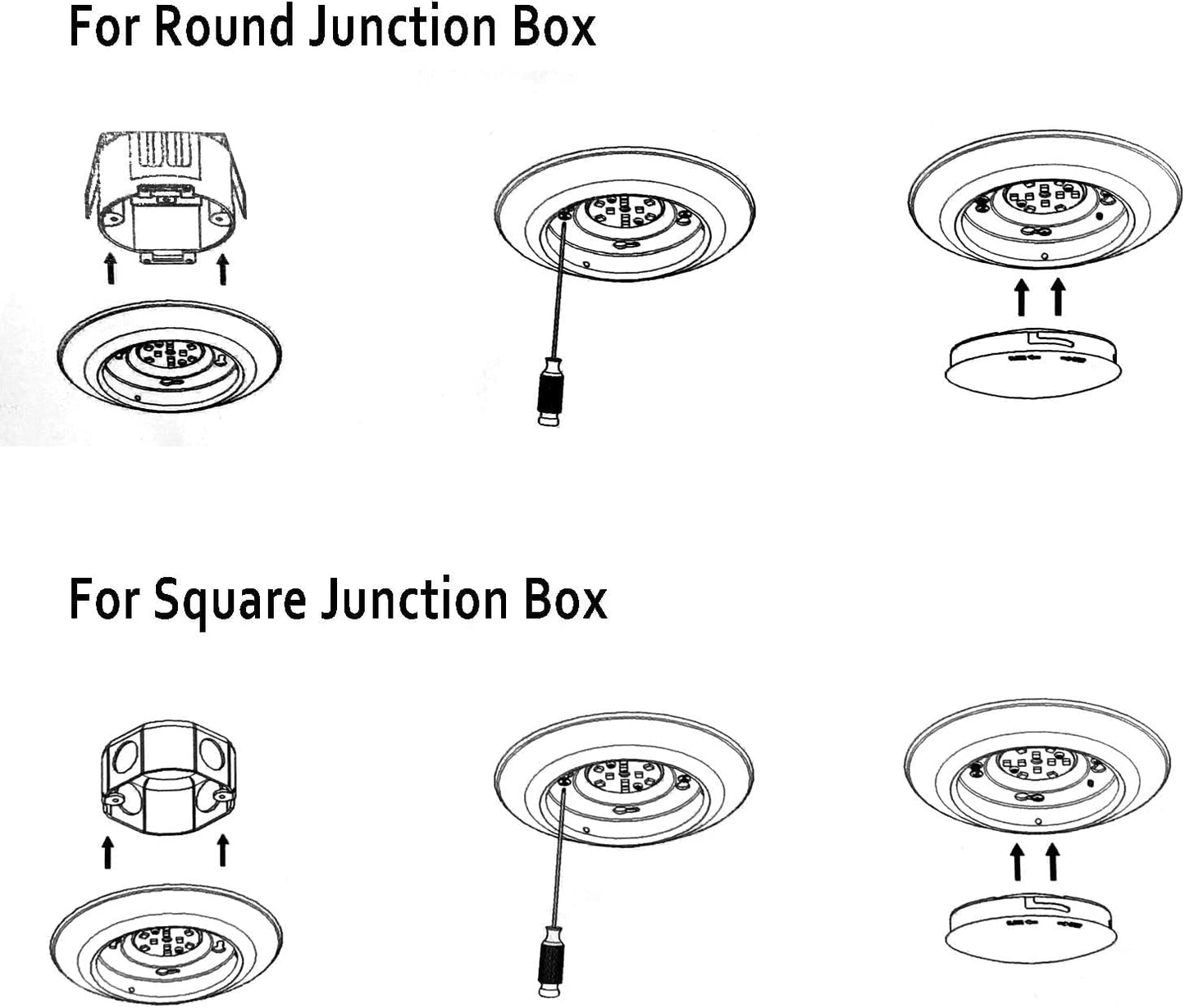 20 Packs 4 Inch LED Low Profile Recessed & Surface Mount Disk Light, Round, 10W, >600 Lumens, 3000K Warm White, CRI80, DOB Design, Dimmable, ETL Listed, White