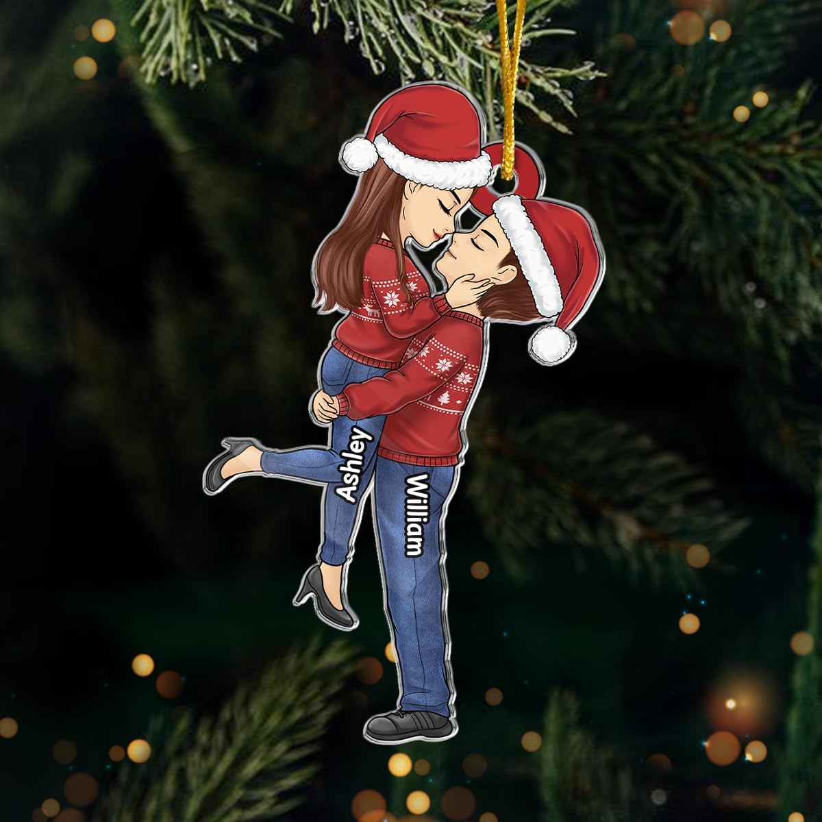 Pawfect House You are The Only Person, Couple Gifts for Husband Wife Boyfriend Girlfriend, Personalized Wooden Christmas Ornaments, Christmas Tree Decorations, Housewarming Gifts Ideas