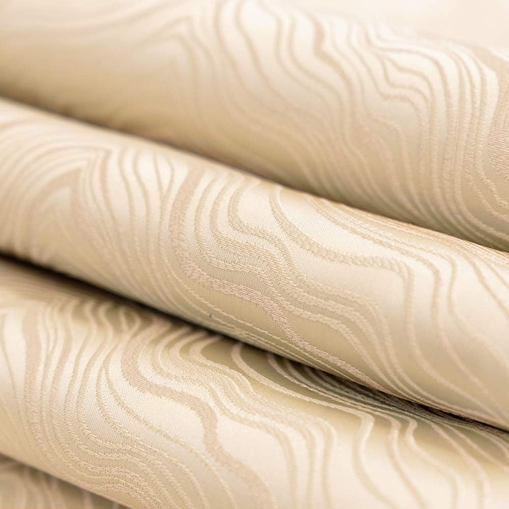 Avigers 12 x 90 Inch Decorative Luxury Abstract Striped Beige Table Runners with Tassels for Home Living Room Bedroom Art Decor Wedding