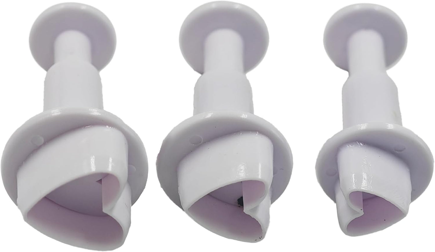 pson 3Pcs Plunger Cookie Cutter Set, Mini Plastic Biscuit Molds for Cake Decorating, Baking, Fondant, and DIY Crafts(Heart)