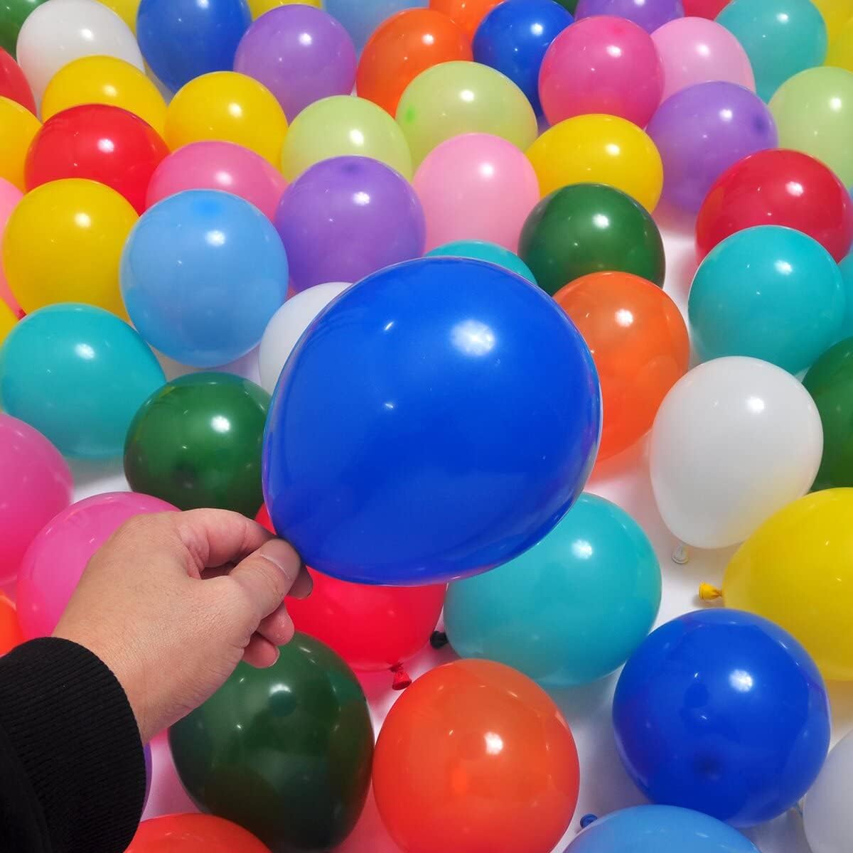 400 Pack Rainbow Balloons - 5 Inch Assorted Colors Mini Latex Helium Balloons Bulk (12 Kinds)