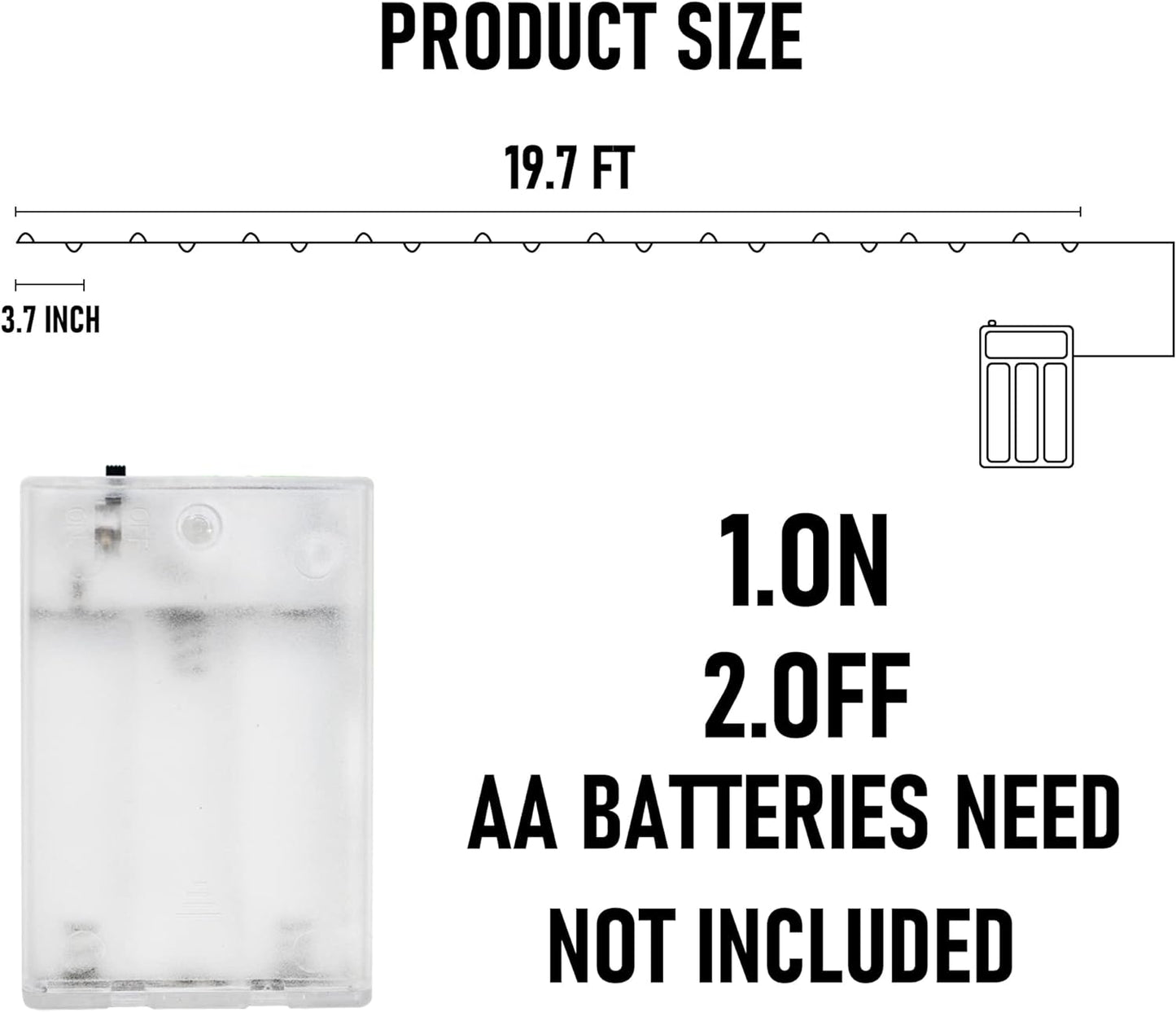 Dazzle Bright Orange Halloween Fairy String Lights, 4 Pack Total 80FT 240LED Copper Wire Battery Operated Waterproof Lights, Halloween Decorations for Indoor Home Outdoor Patio Yard Party Decor