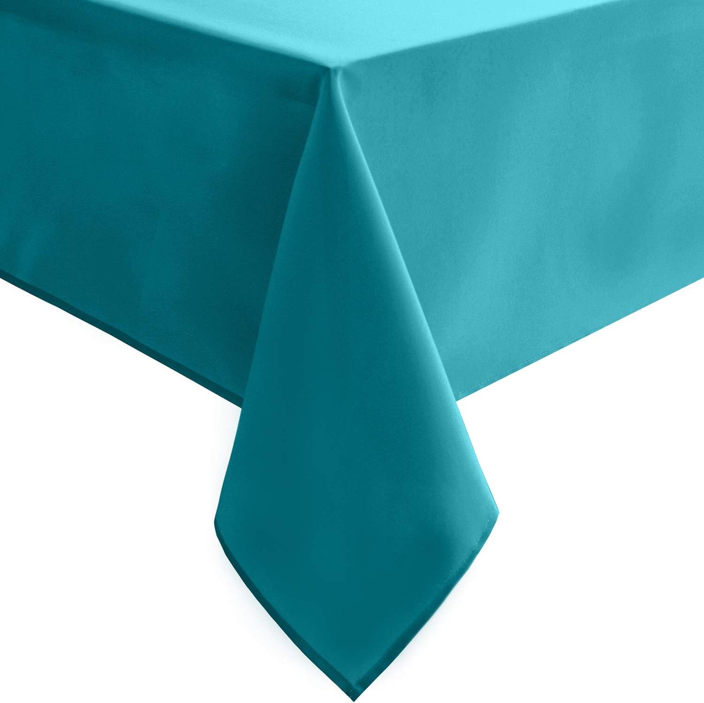 Hiasan Tablecloth for Rectangle Tables - 70 x 140 inch - Waterproof, Spillproof & Wrinkle Resistant Washable Polyester Table Cloth for Dining/Party/Outdoor Picnic, Turquoise
