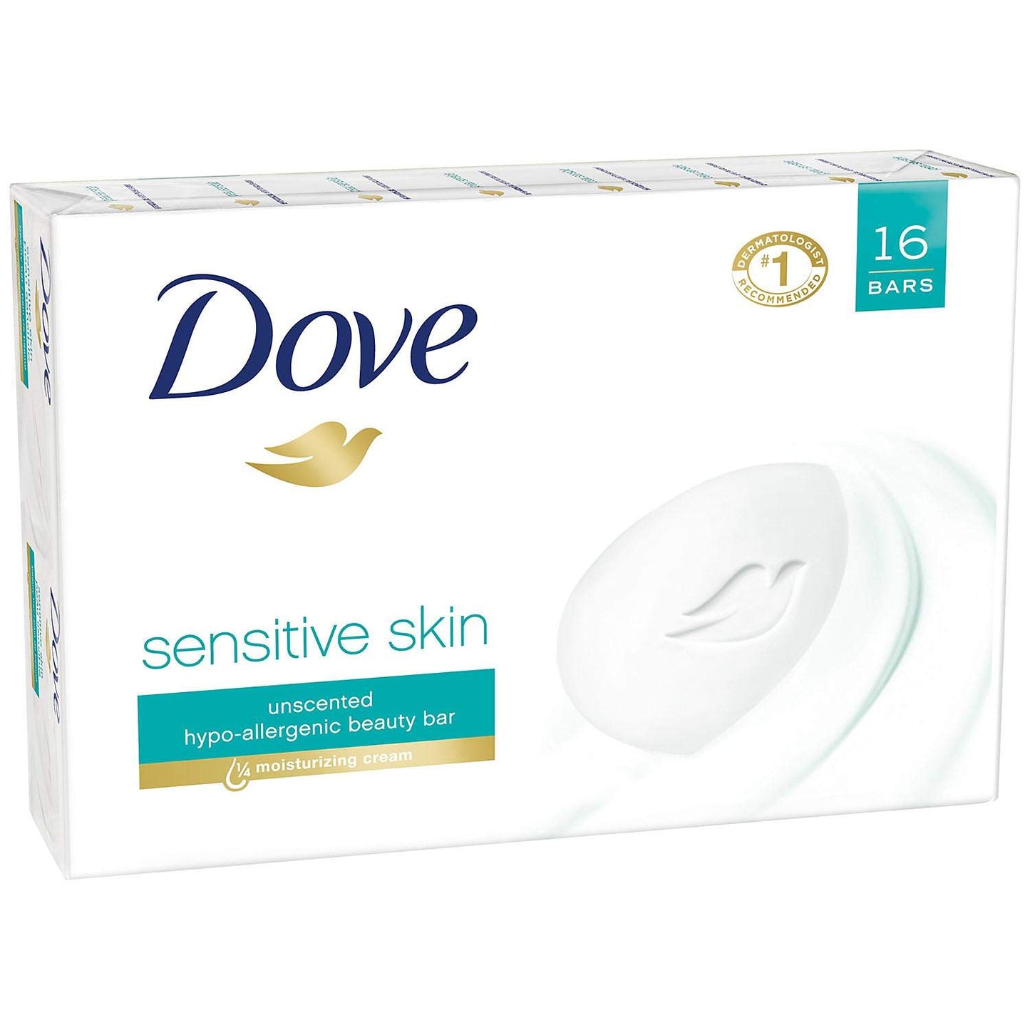 Dove Sensitive bar Soap (16 /4 Oz Net Wt 64 Oz),, ()