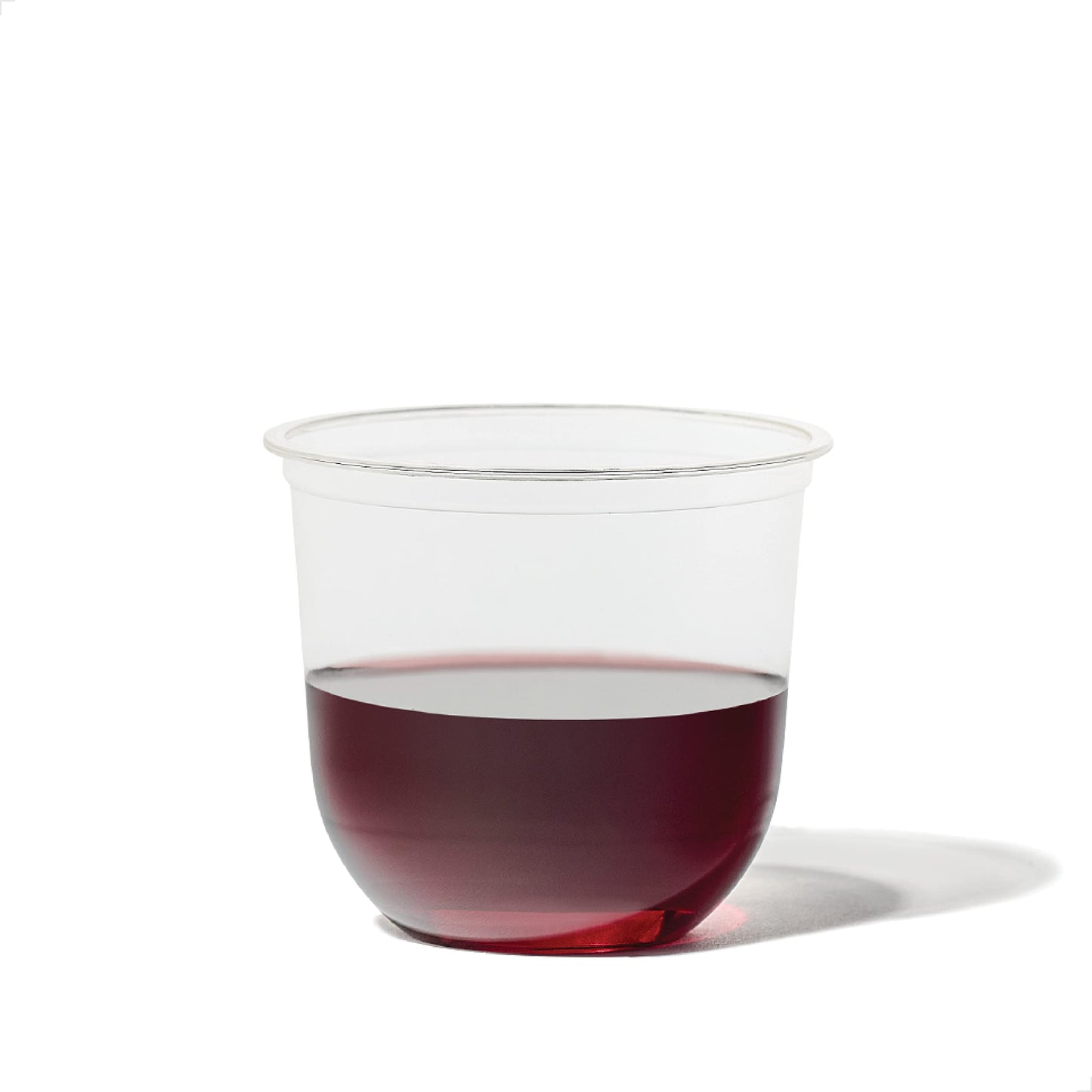 TOSSWARE NATURAL Arc - Plant Based Clear Cold Cups 12 oz - Plastic Alternative for Parties